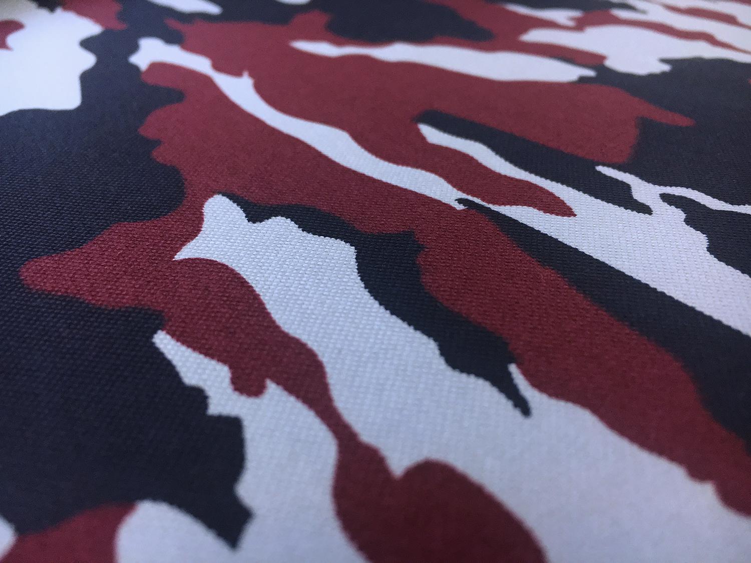 Cotton Oxford Shirting with Camouflage Print2