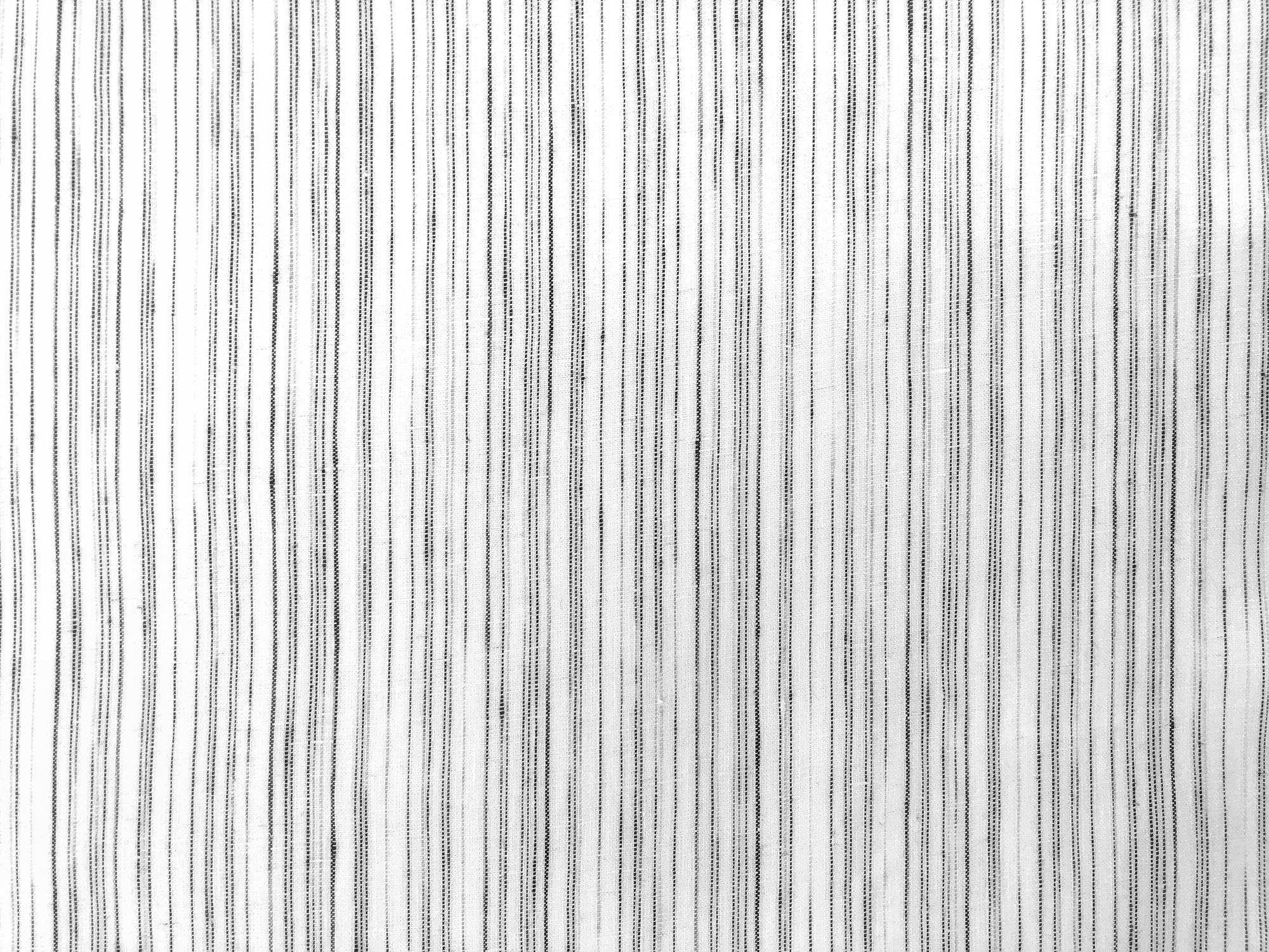 Linen Novelty Stripe in White0