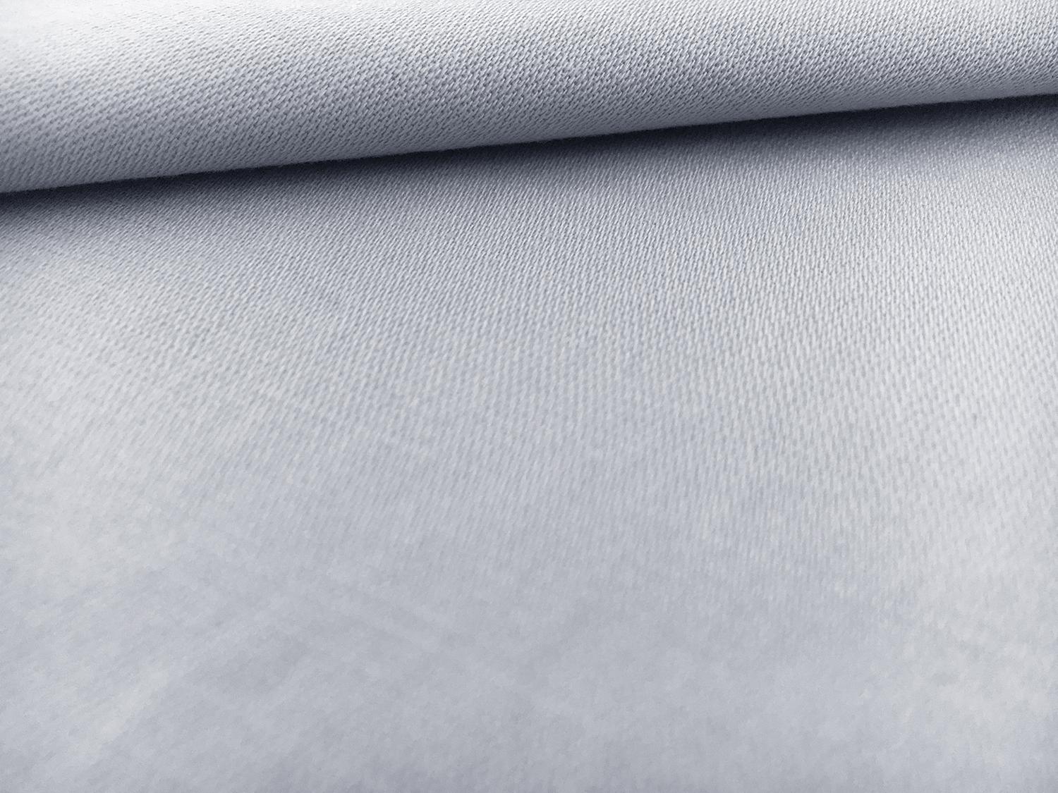 Cotton Blend Stretch Satin Barathea in Powder Blue1