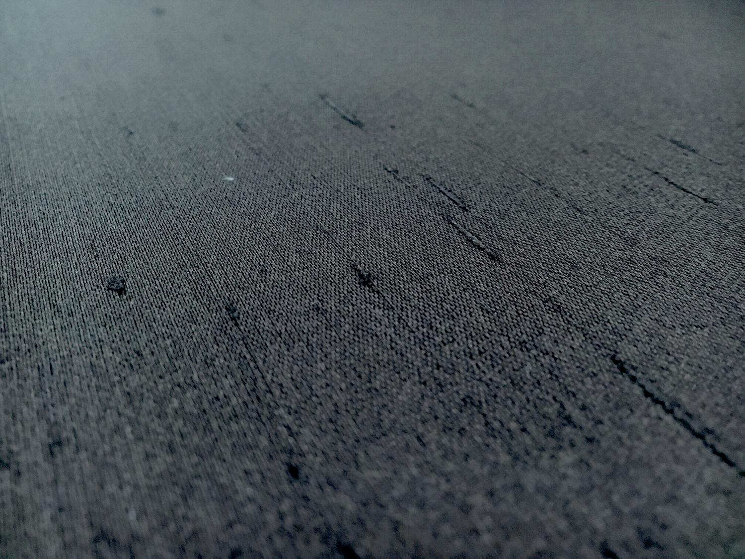 Novelty Couture Silk Gazar Shantung in Dark Gray0