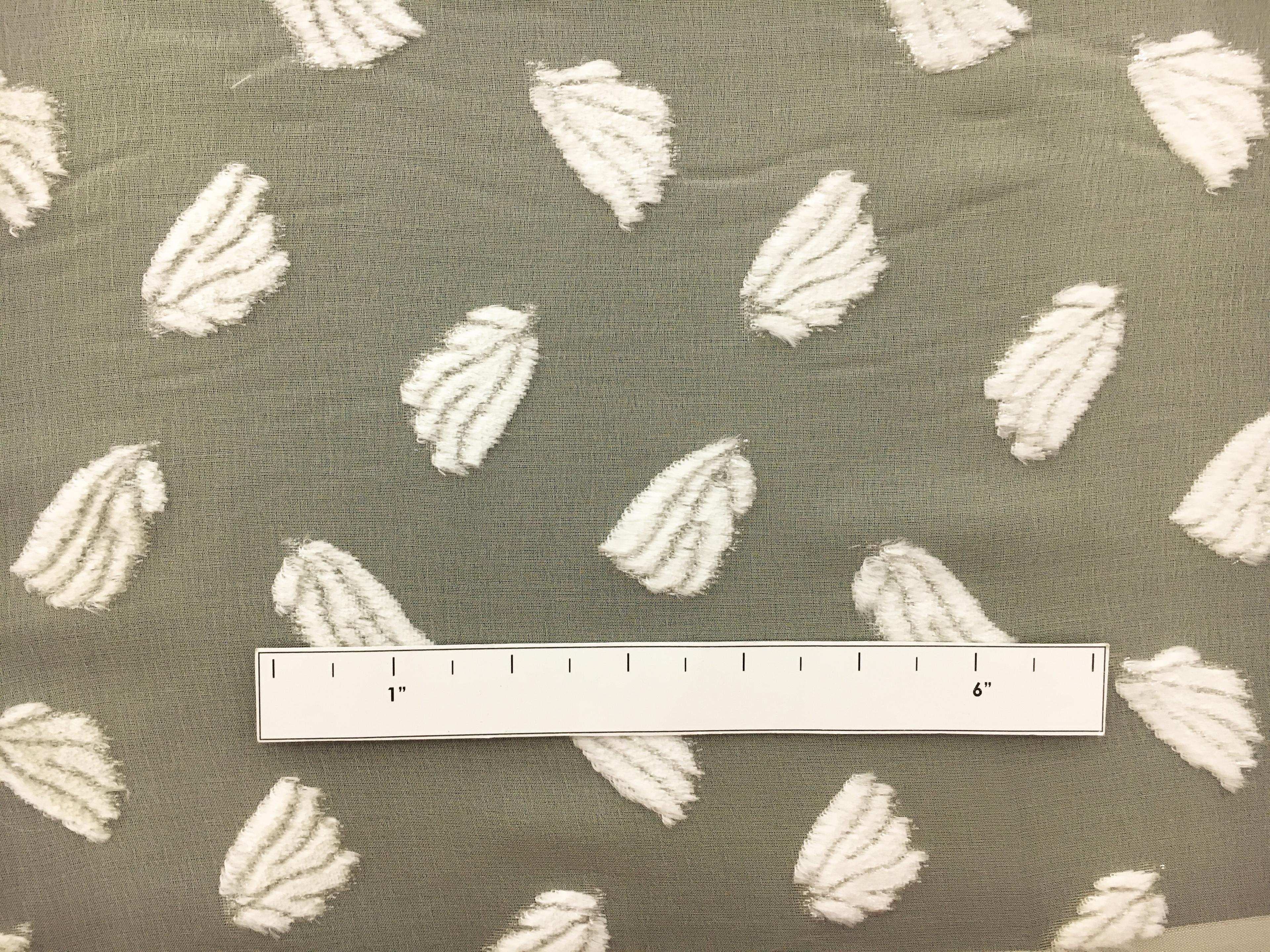 French Silk and Lurex Burnout Velvet with Falling Leaves1