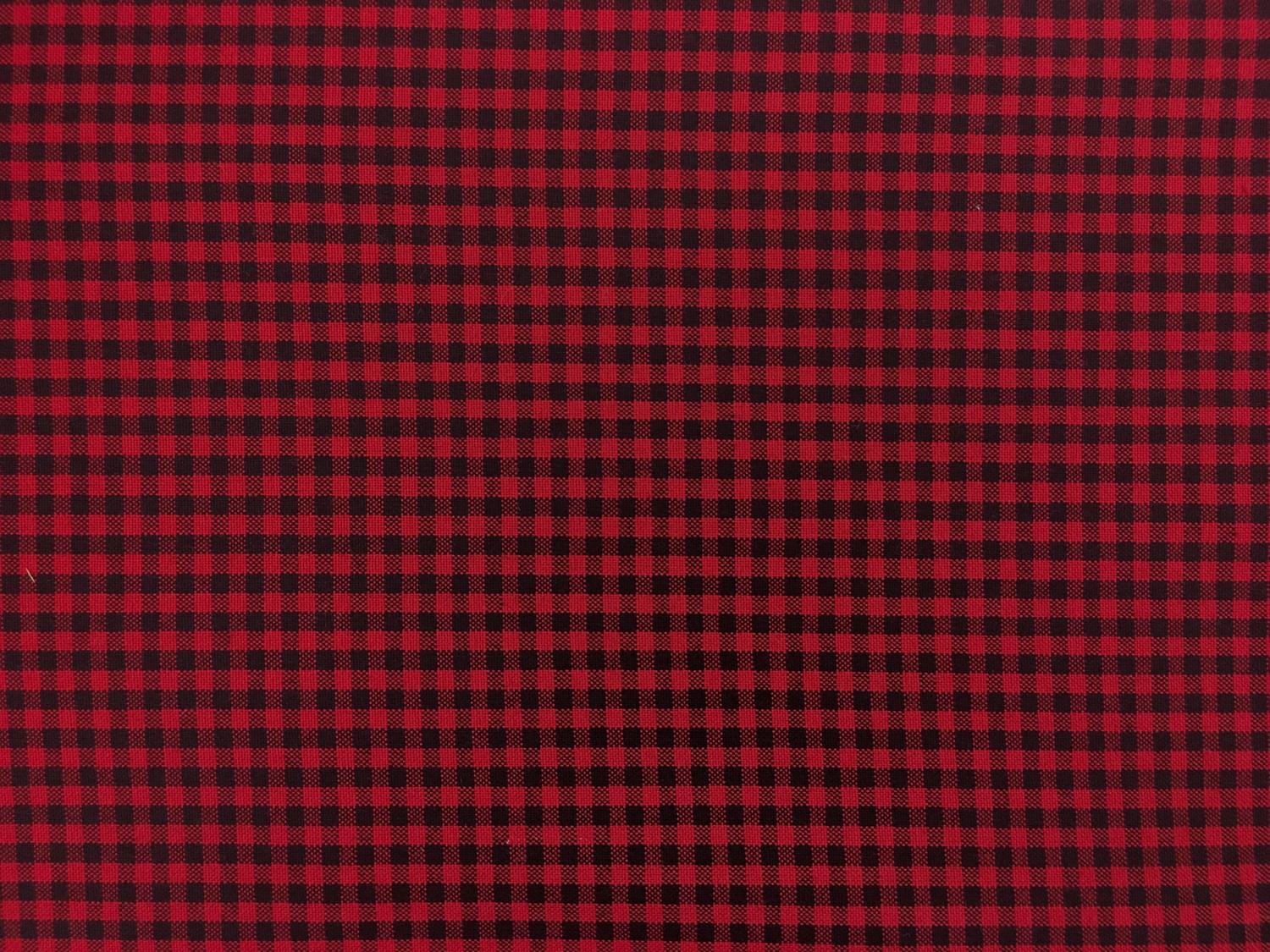Carolina Cotton Gingham in Scarlet0