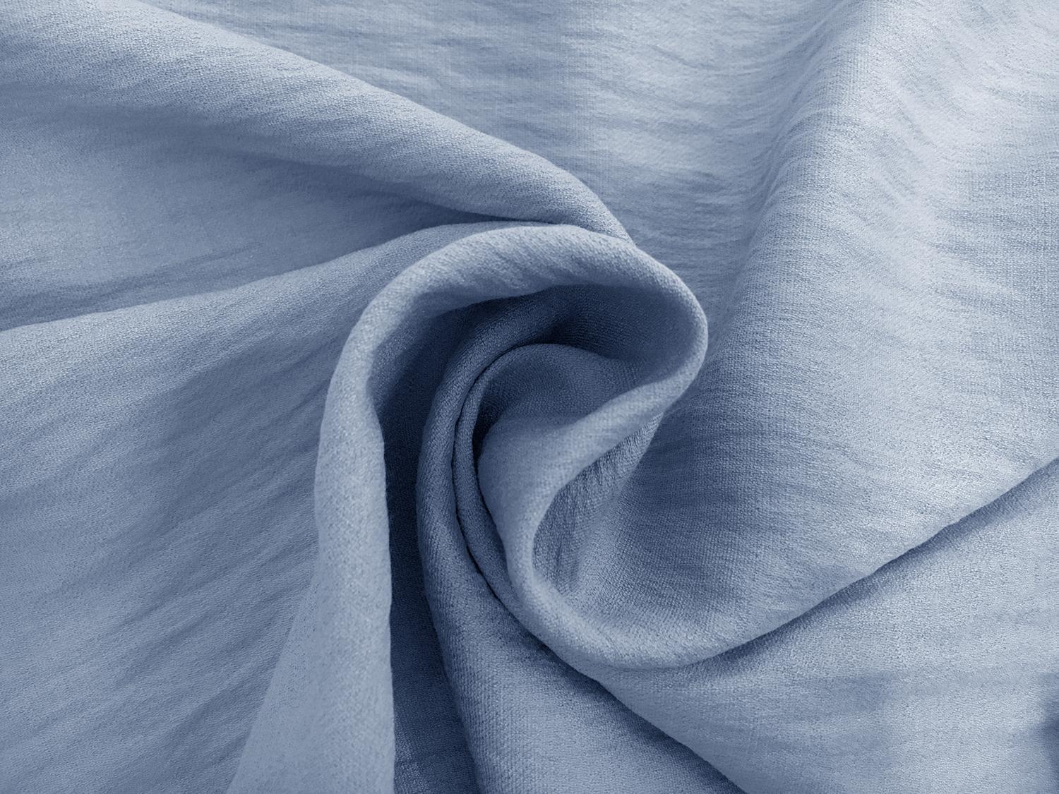 Rayon Nylon Blend Crepe in Dusty Blue1