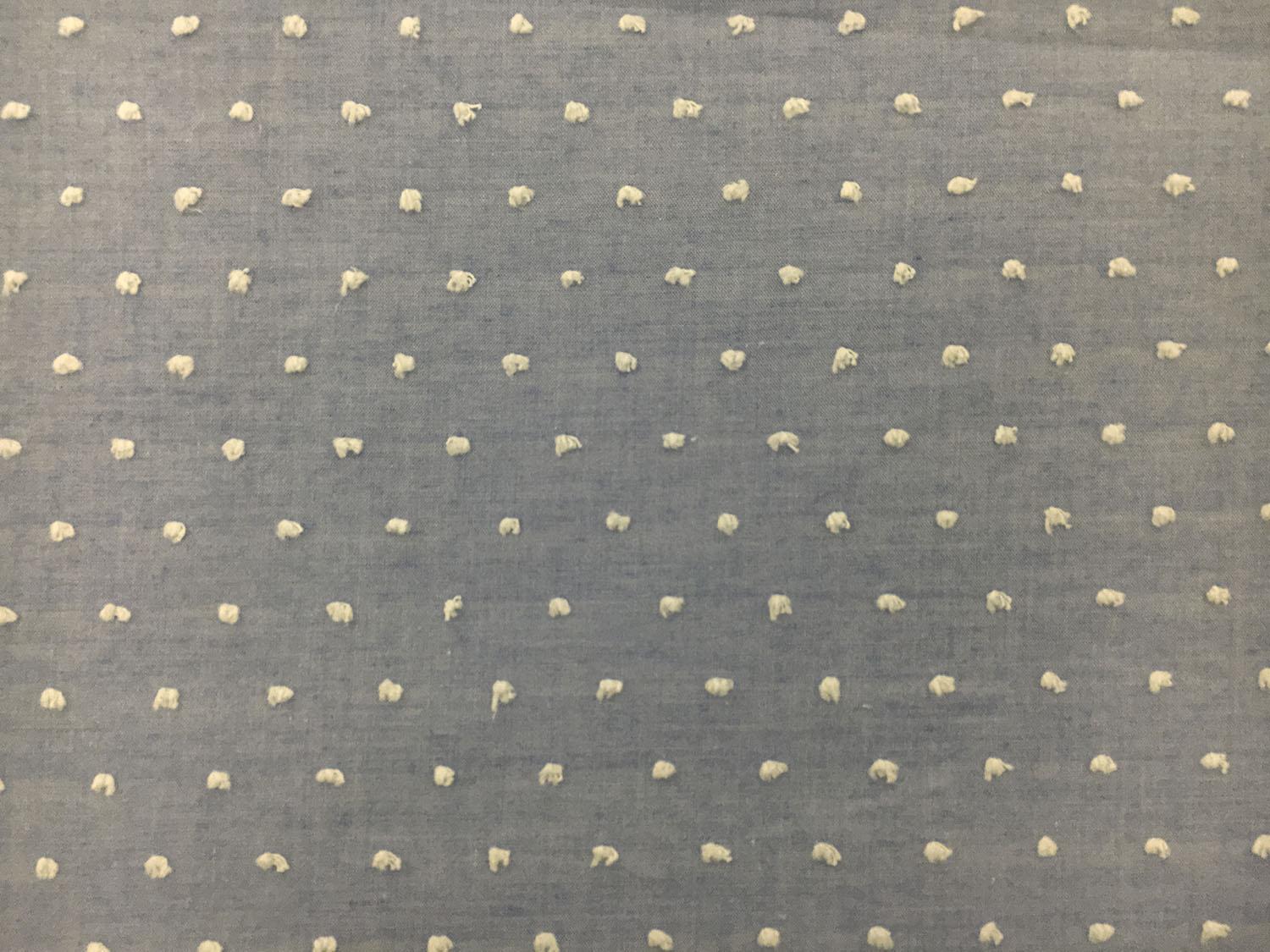 Cotton Poly Swiss Dot in Indigo1