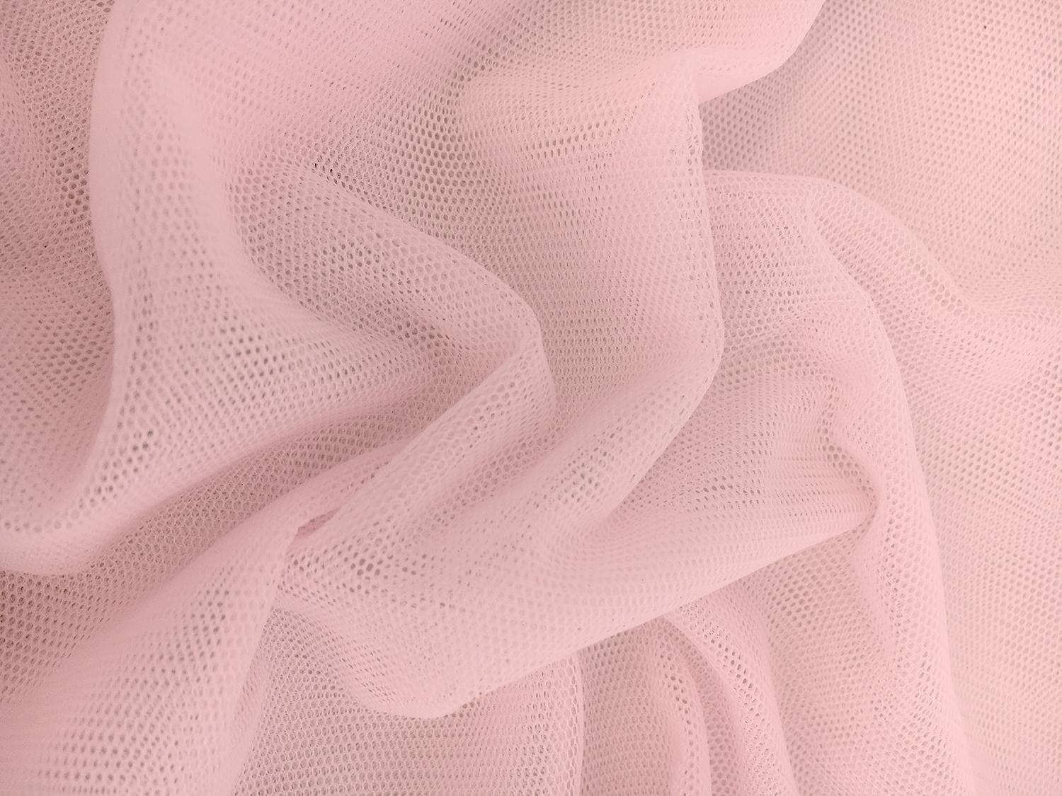 Nylon Bobbinet in Baby Pink0