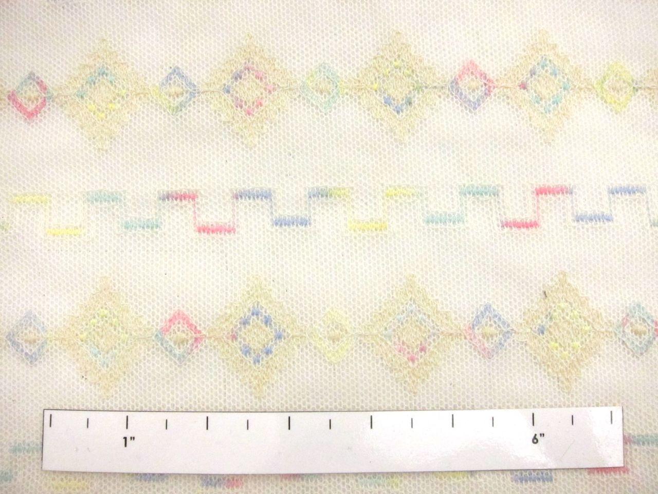 Double Layer Embroidered Cotton Nylon Tulle1