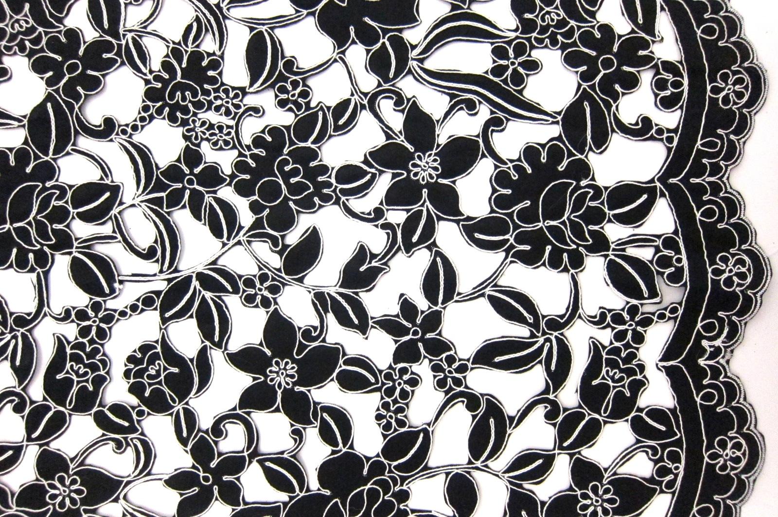 Laser Cut Corded Satin0