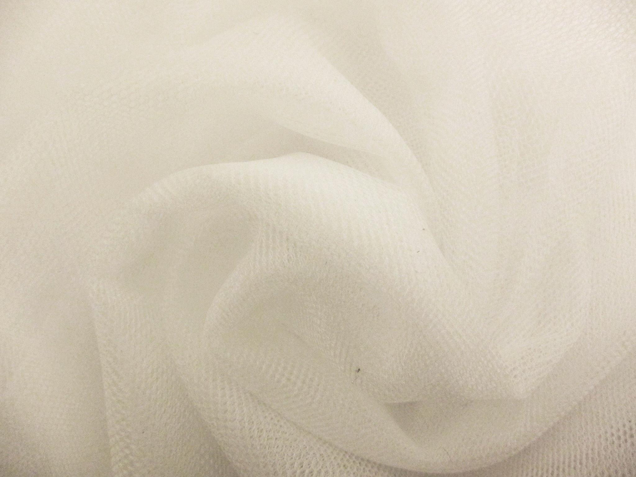 Italian Nylon Tulle in Fill Avorio0