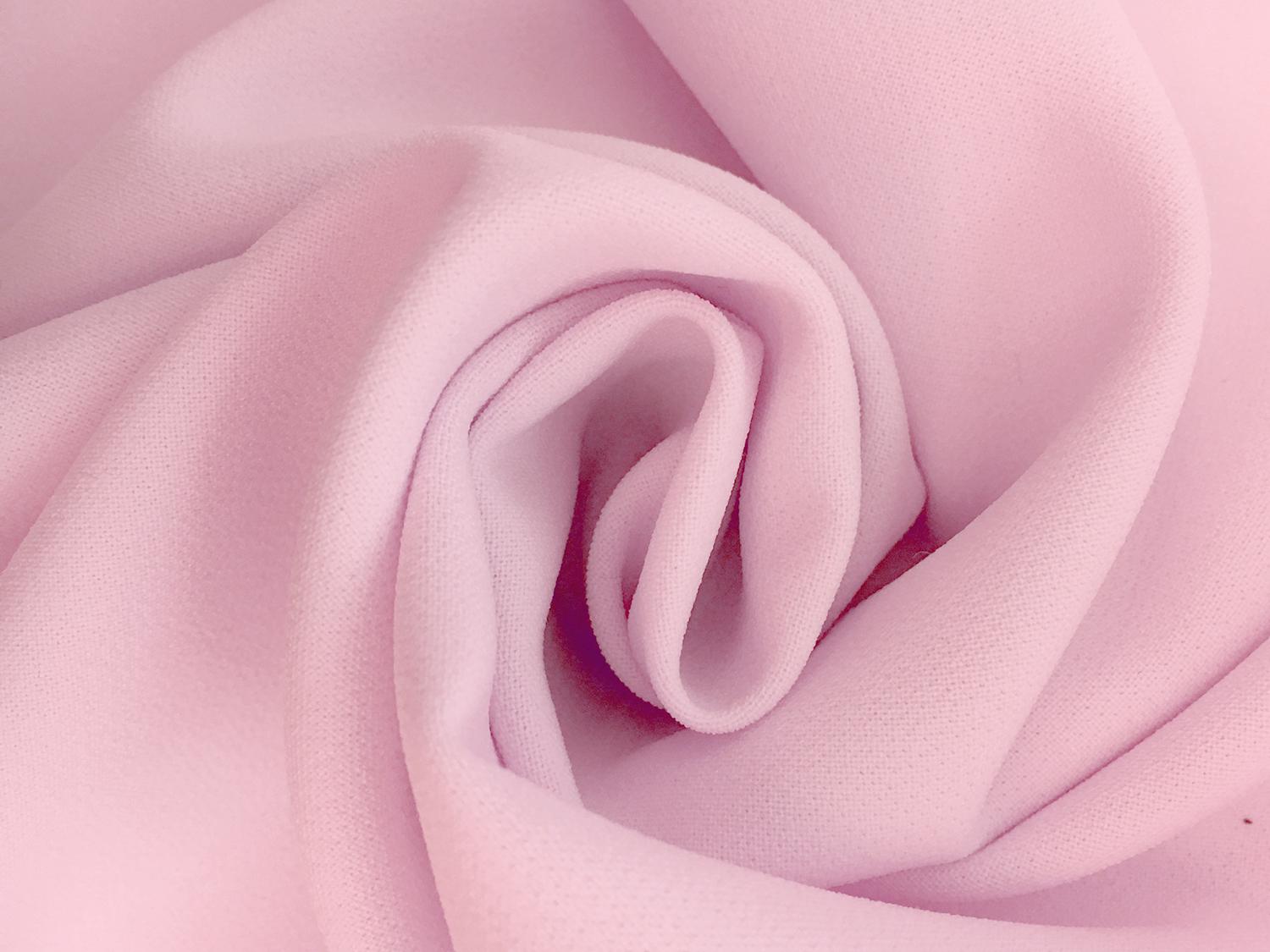 Polyester Stretch Crepe in Bubblegum Pink0