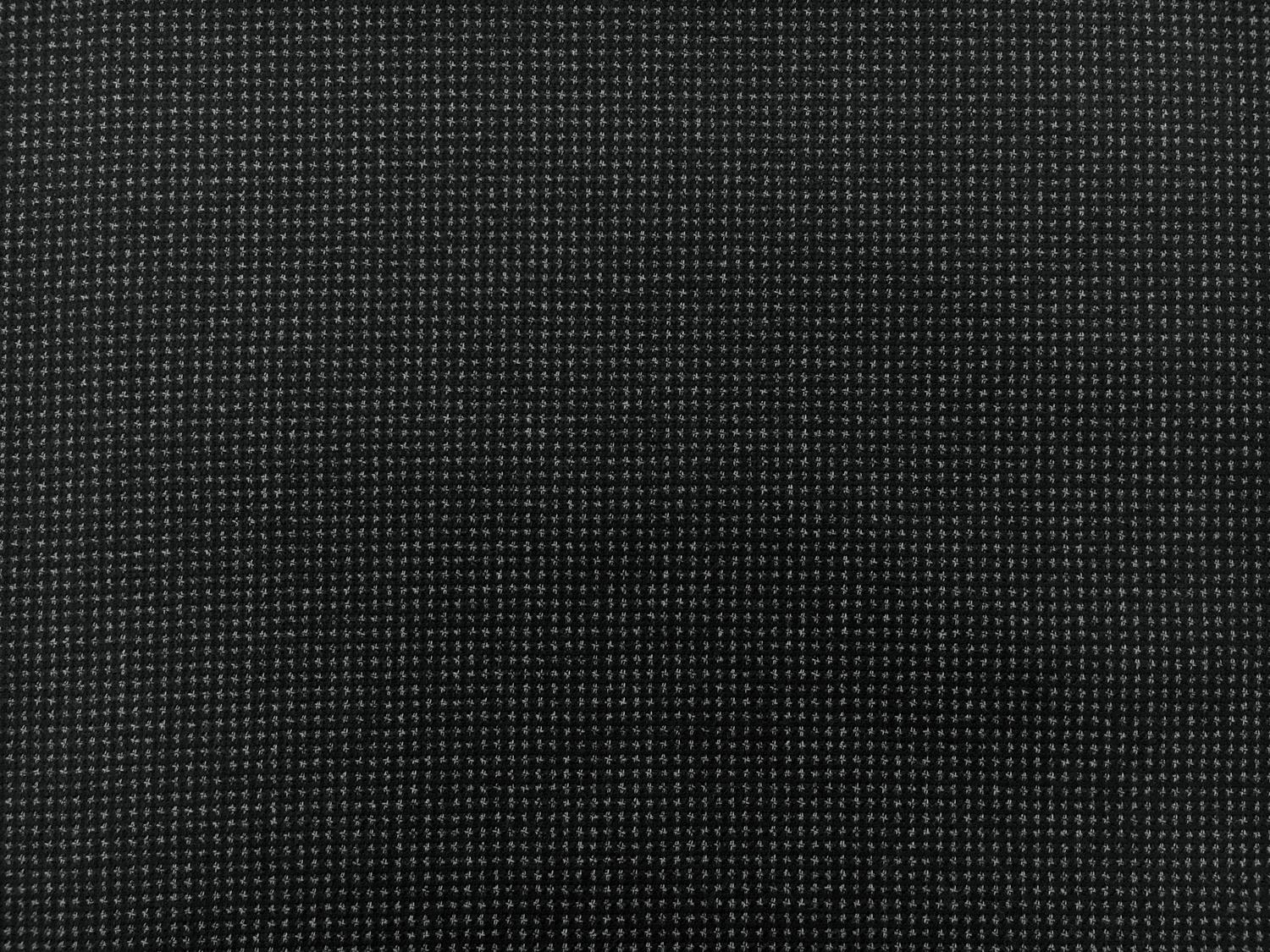Italian Wool Cotton Blend Novelty Suiting in Black0