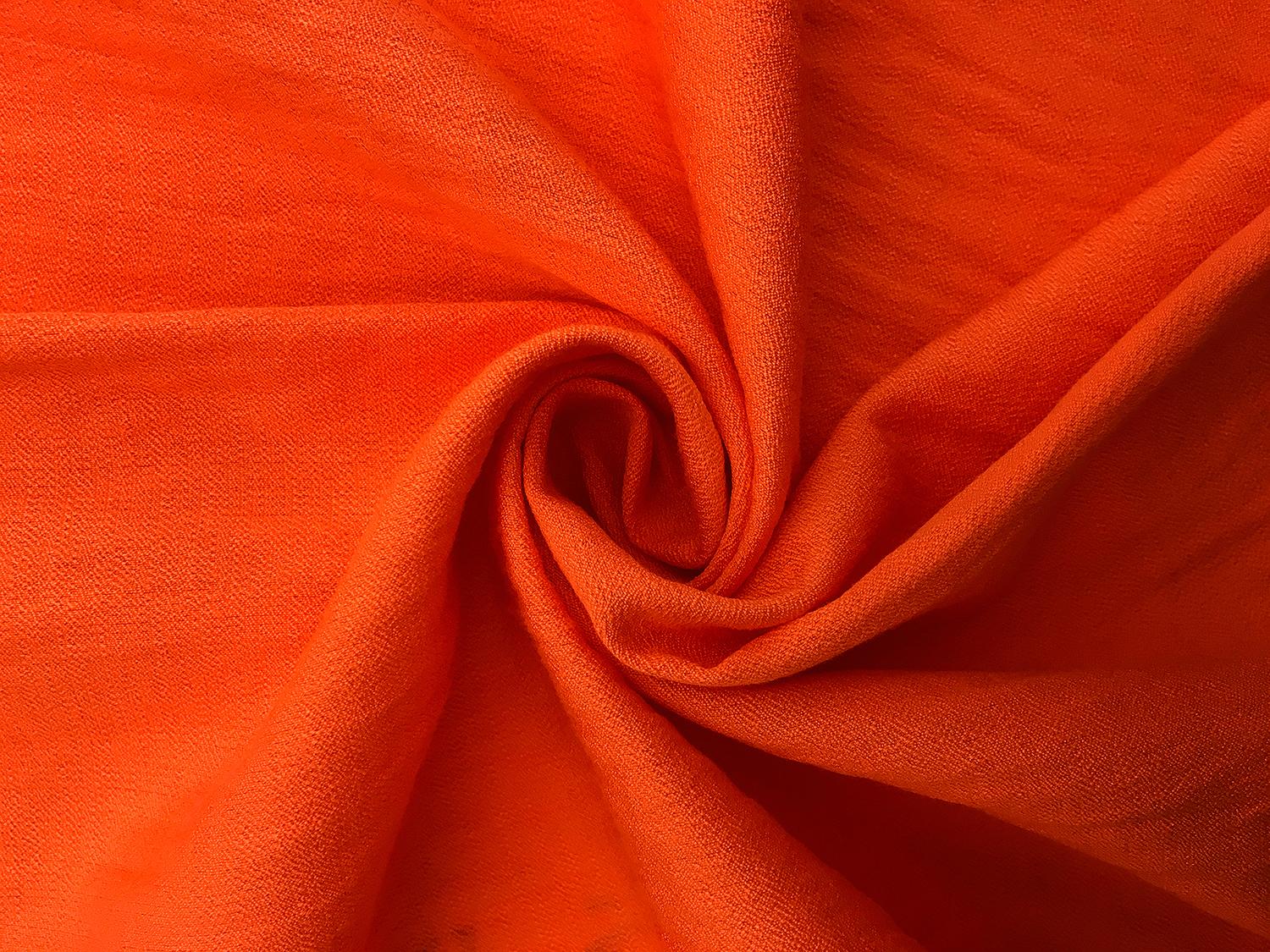 Rayon Nylon Crepe in Orange 1