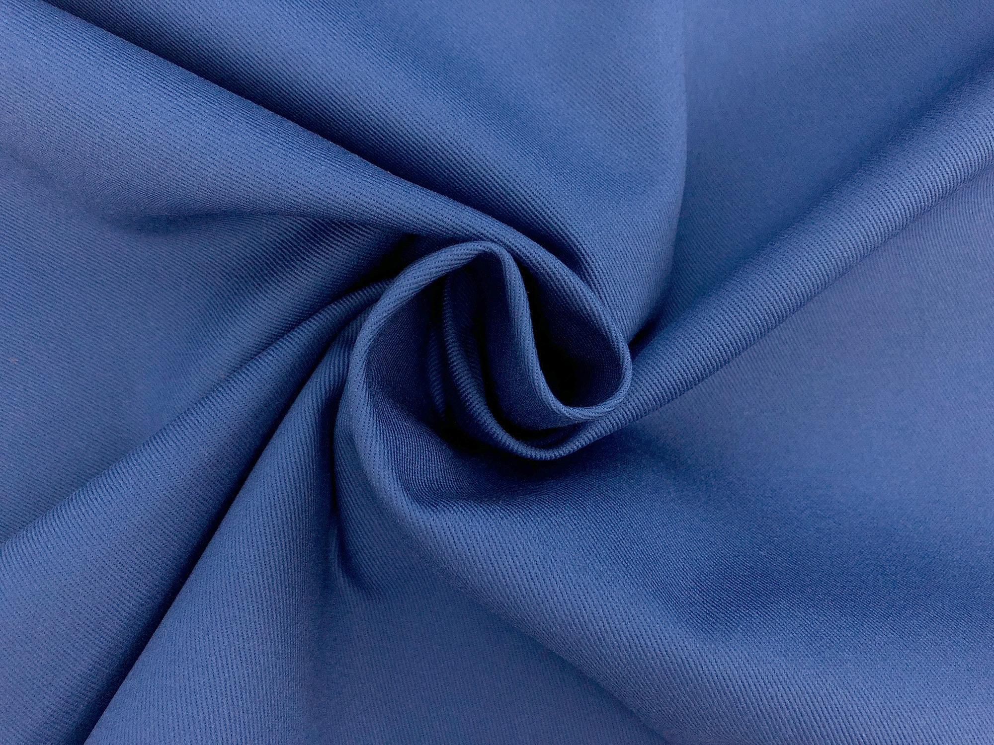 Cotton Chino Twill in Blueberry 1