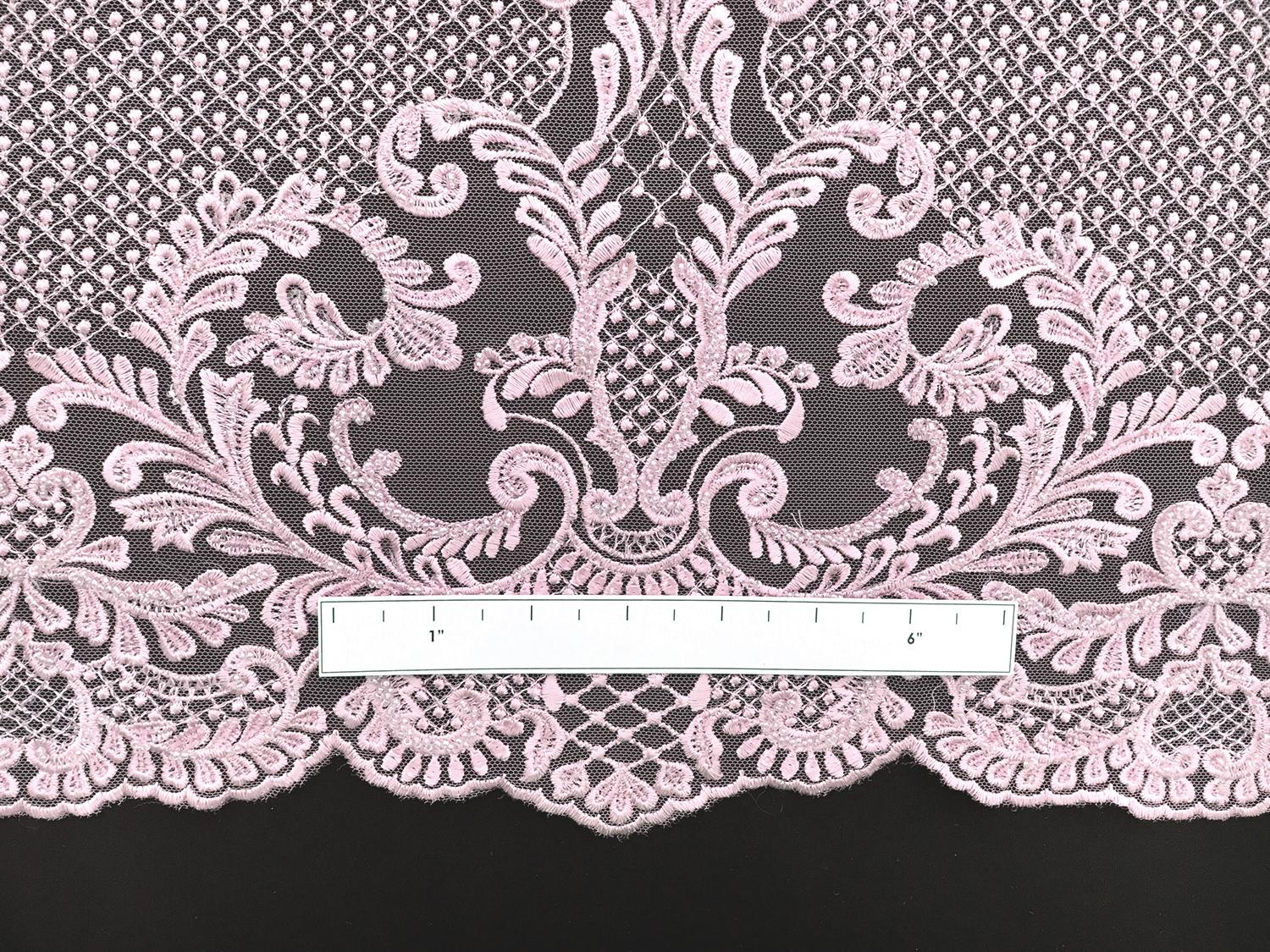 Beaded and Embroidered Illusion in Baby Pink2