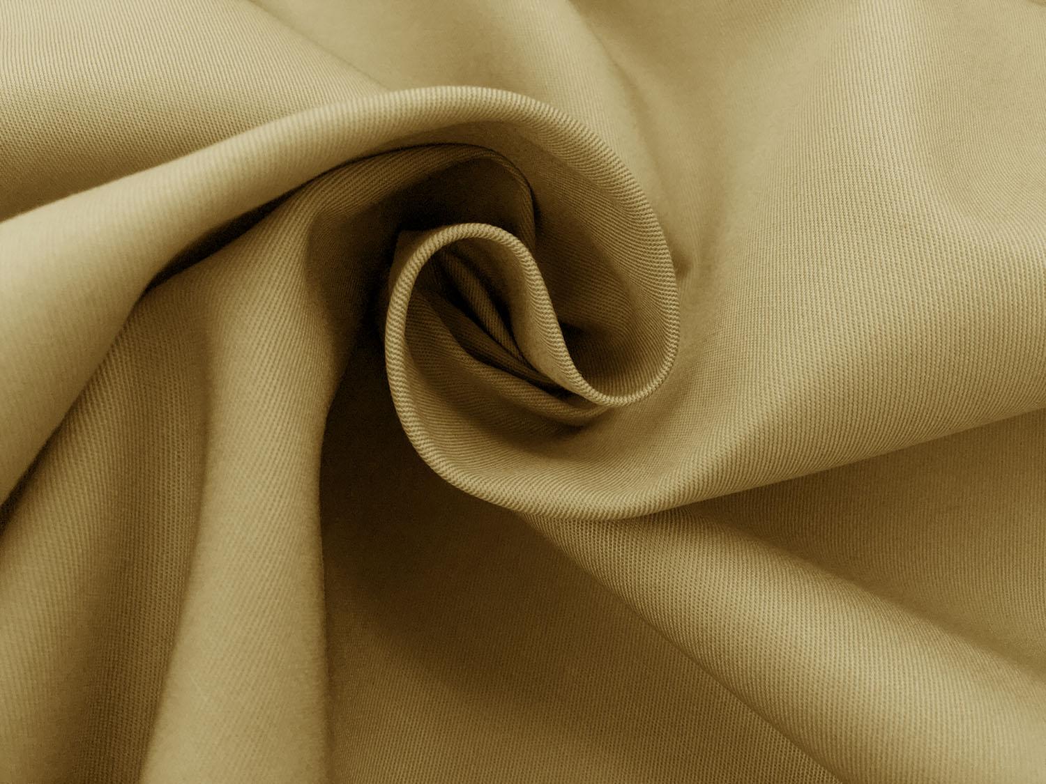 Combed Cotton Fineline Twill in Beige1