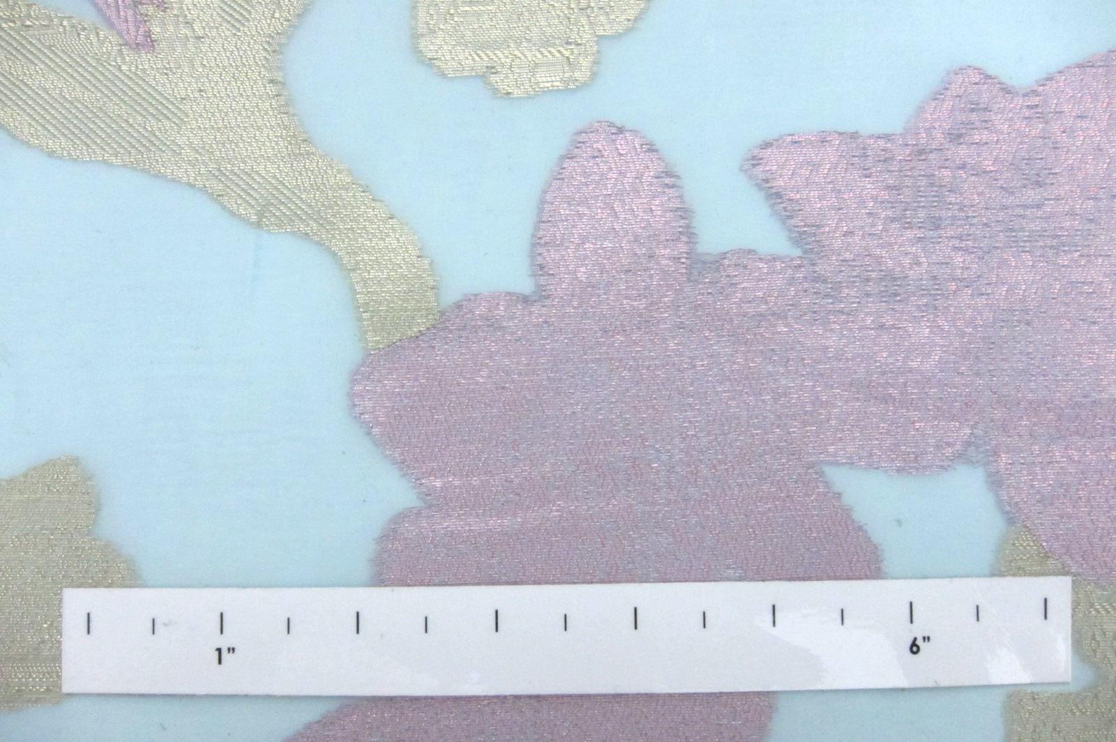 Silk Metallic Fil Coupé Organza1