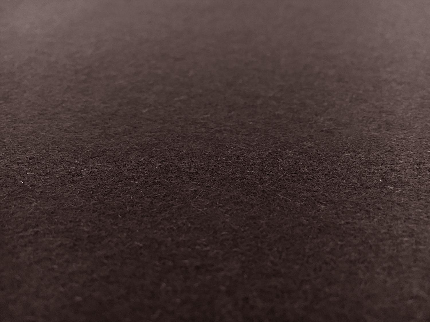 Virgin Wool Coating in Dark Brown0