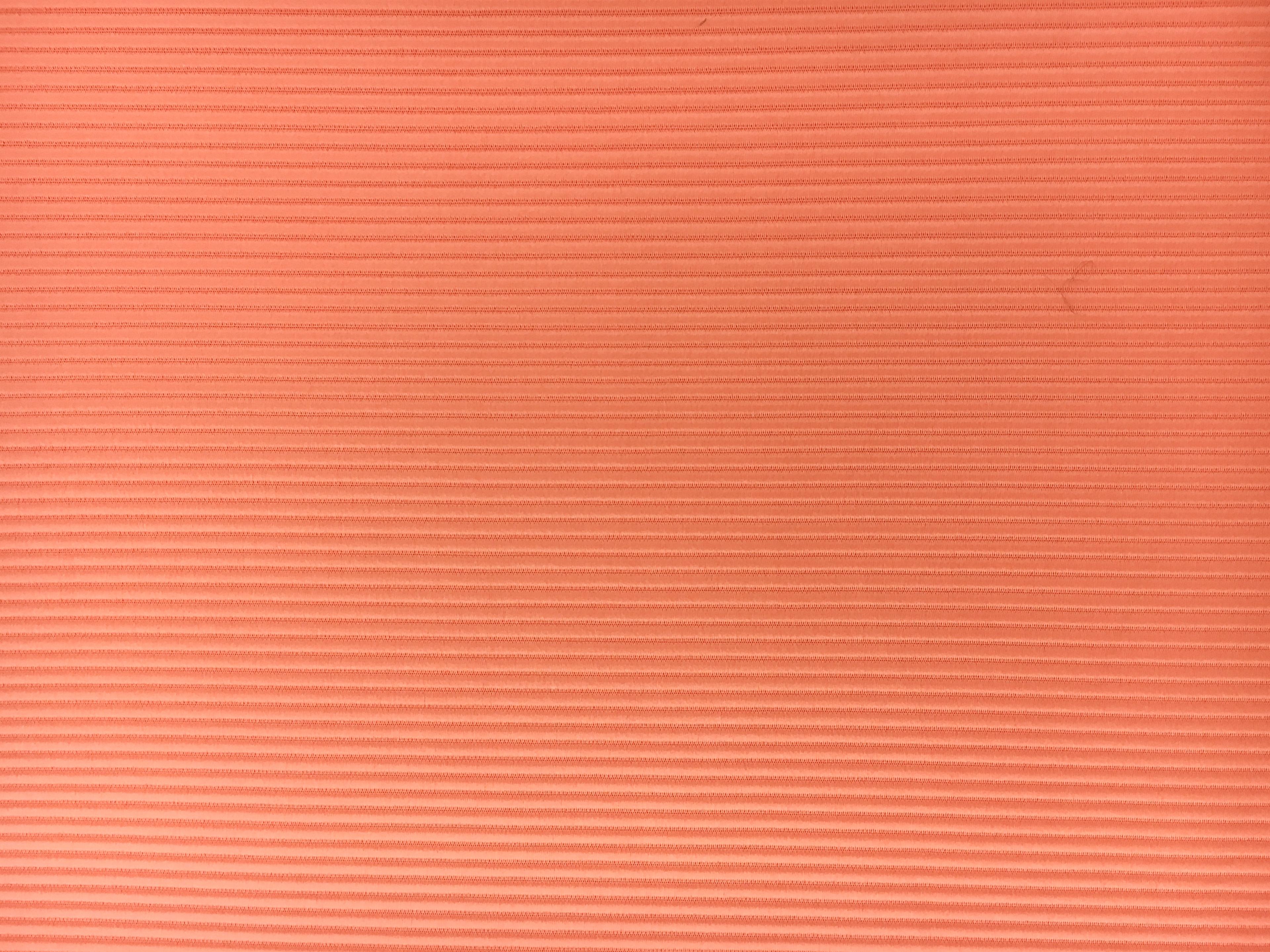 Italian Cotton and Acetate Ottoman in Salmone0