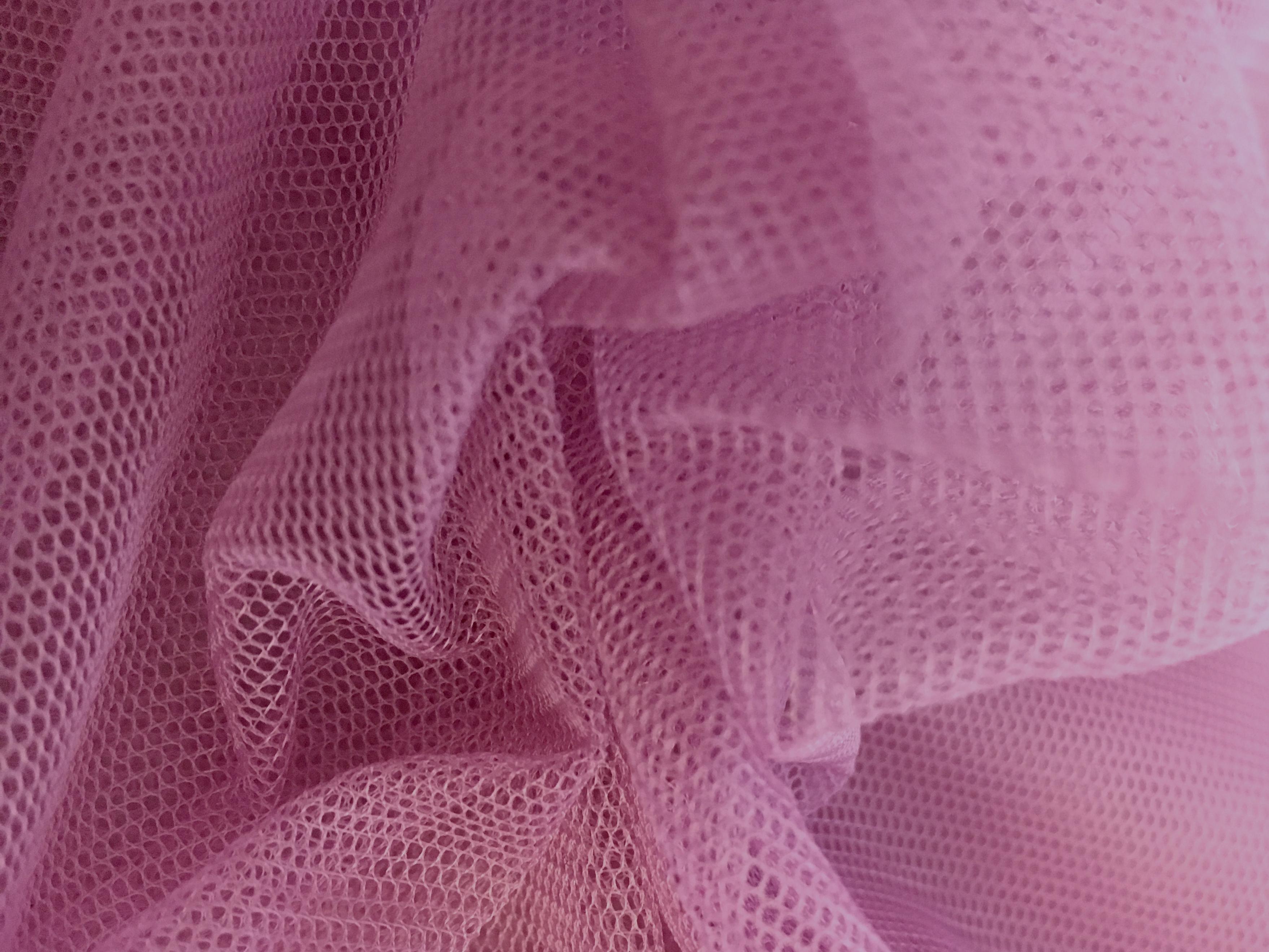 Nylon Bobbinet in Rosa 0