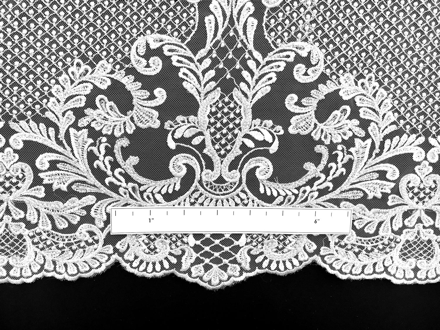 Beaded and Embroidered Tulle in Ivory2