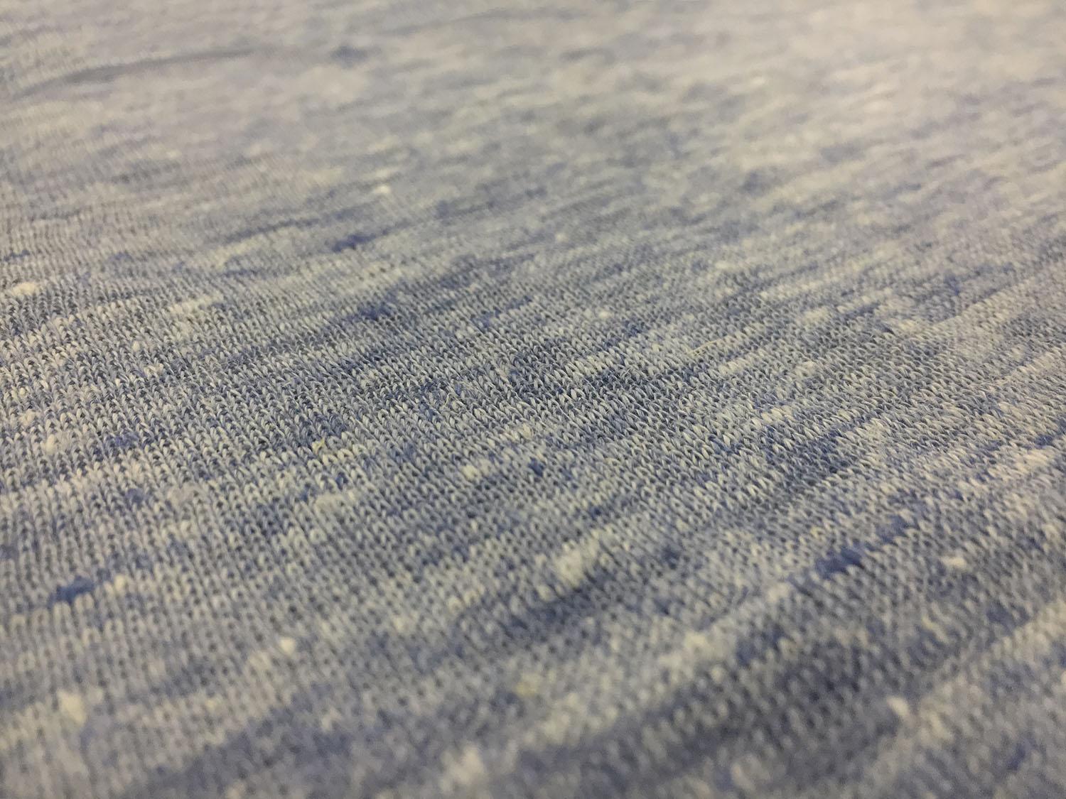 Linen Knit in Heather Blue0