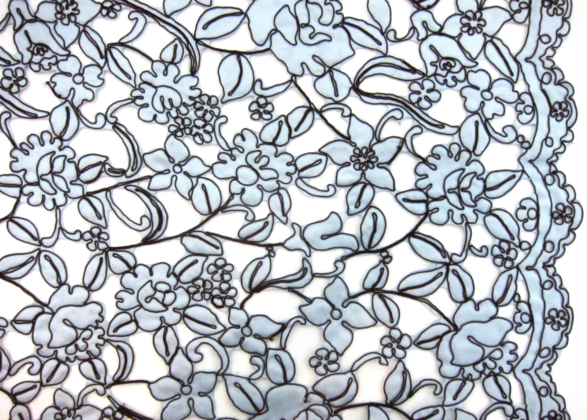 Laser Cut Corded Satin 0