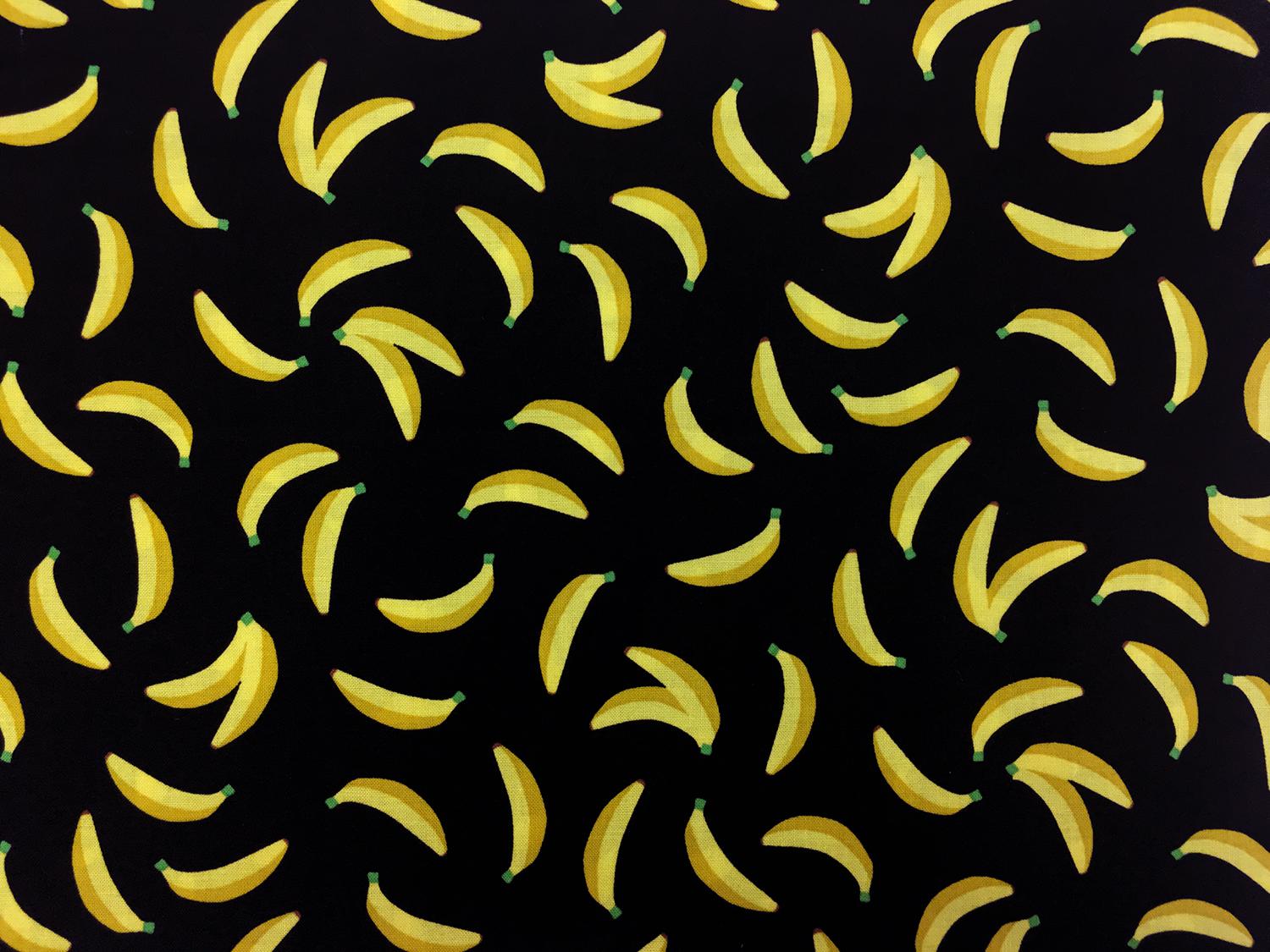 Japanese Cotton Loose Bananas Print0