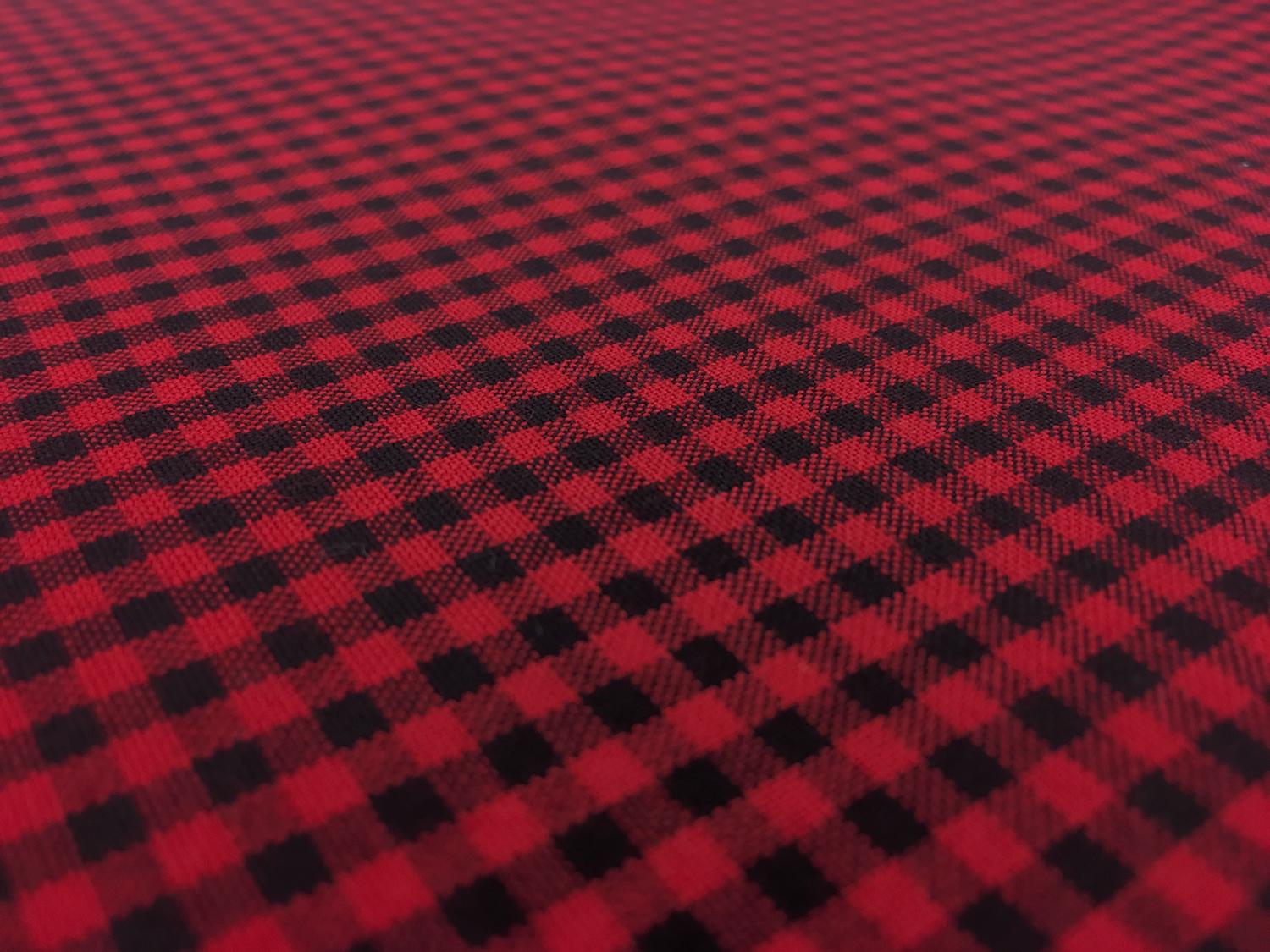 Carolina Cotton Gingham in Scarlet2