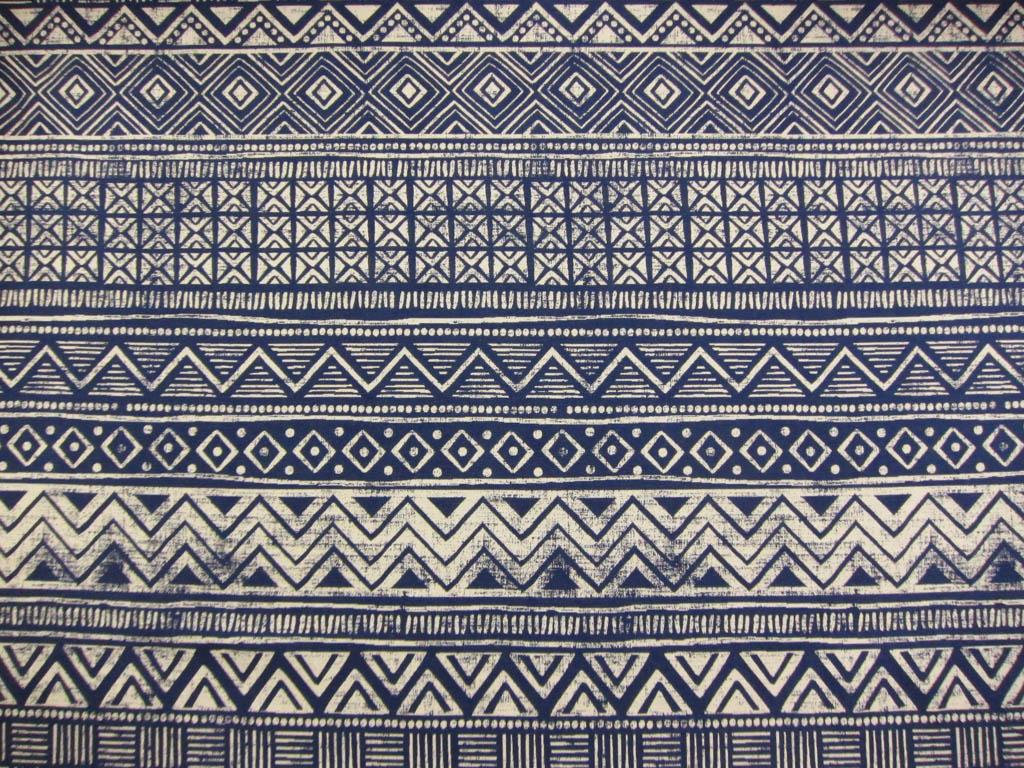 Cotton Blend Upholstery Geometric Print0
