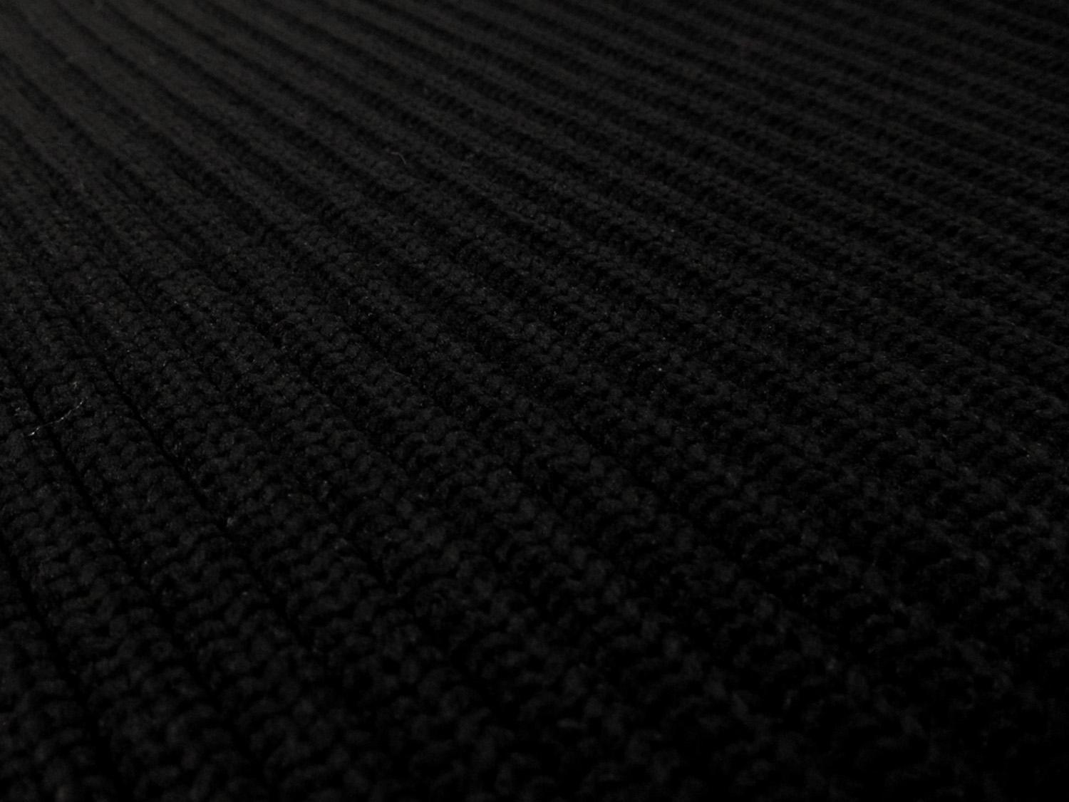 Nylon Rib Knit in Black0