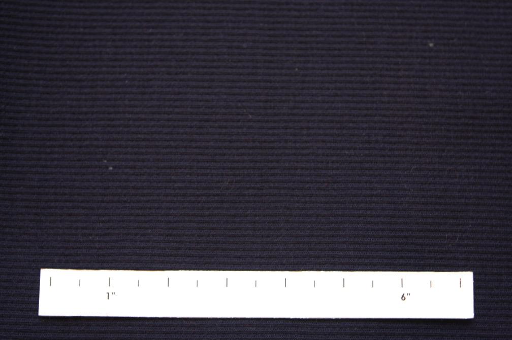 Virgin Wool Rib Knit in Navy0