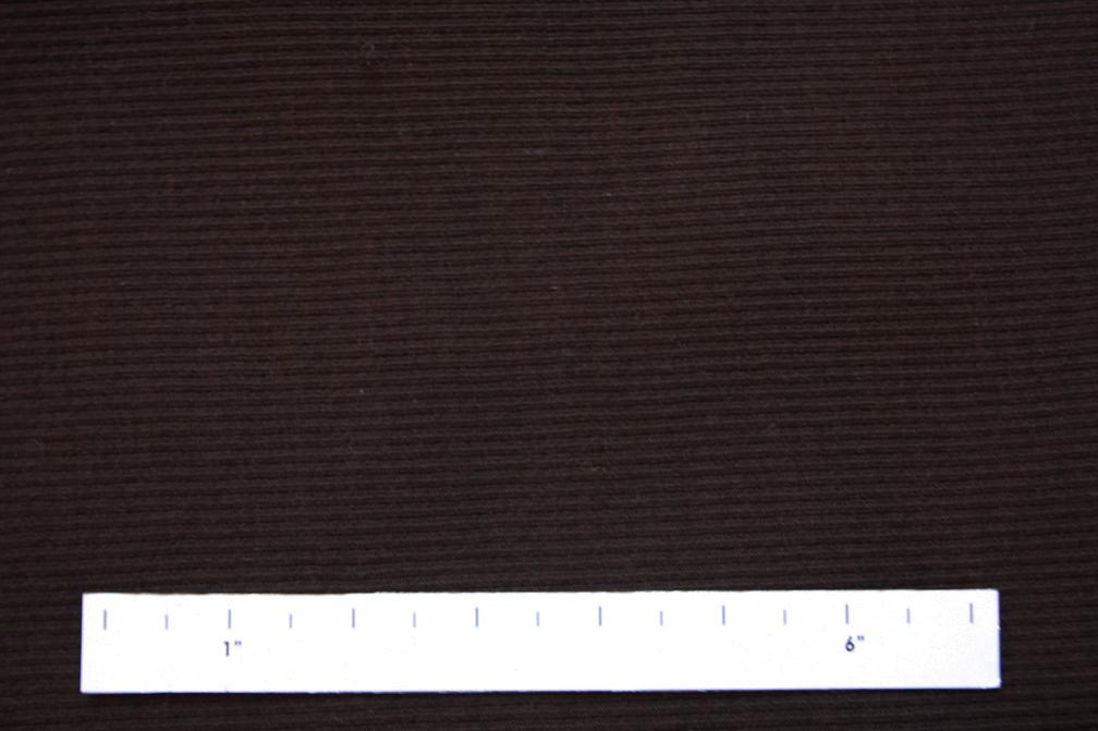 Virgin Wool Rib Knit in Chocolate1