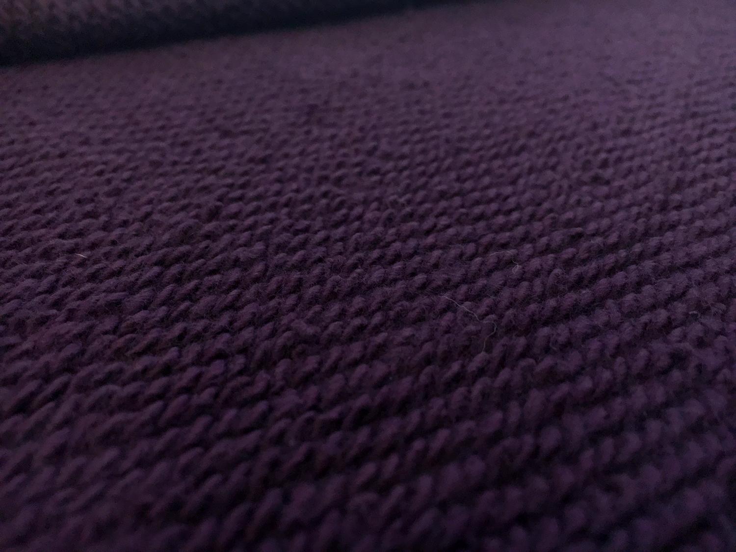 Large Loop Cotton French Terry Knit in Plum3