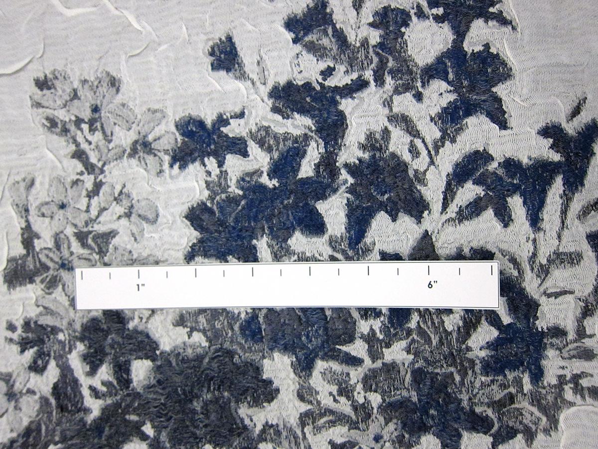 Metallic Silk Blend Organza Cloqué4