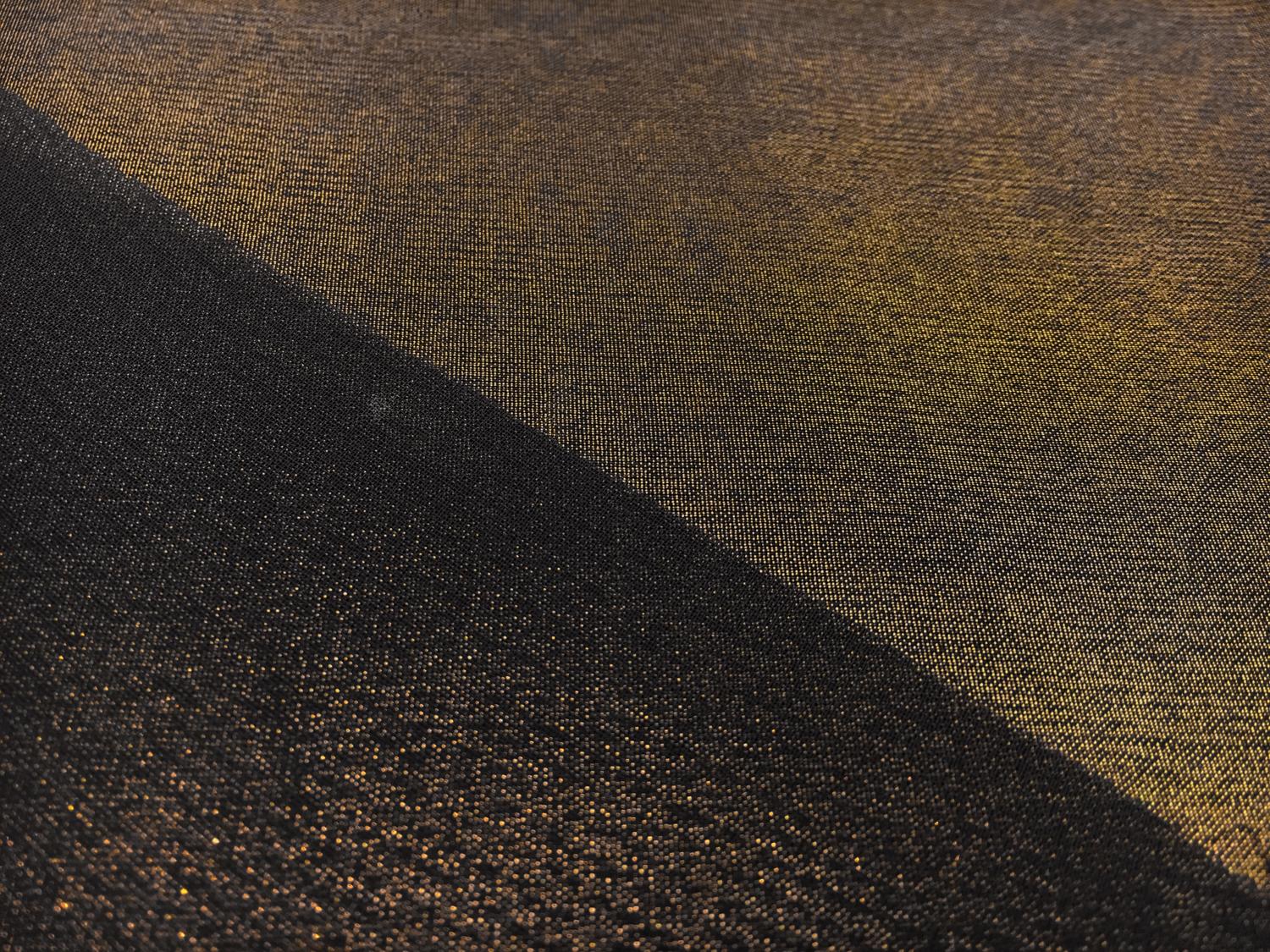 Microfiber Gold Metallic Chiffon in Black1