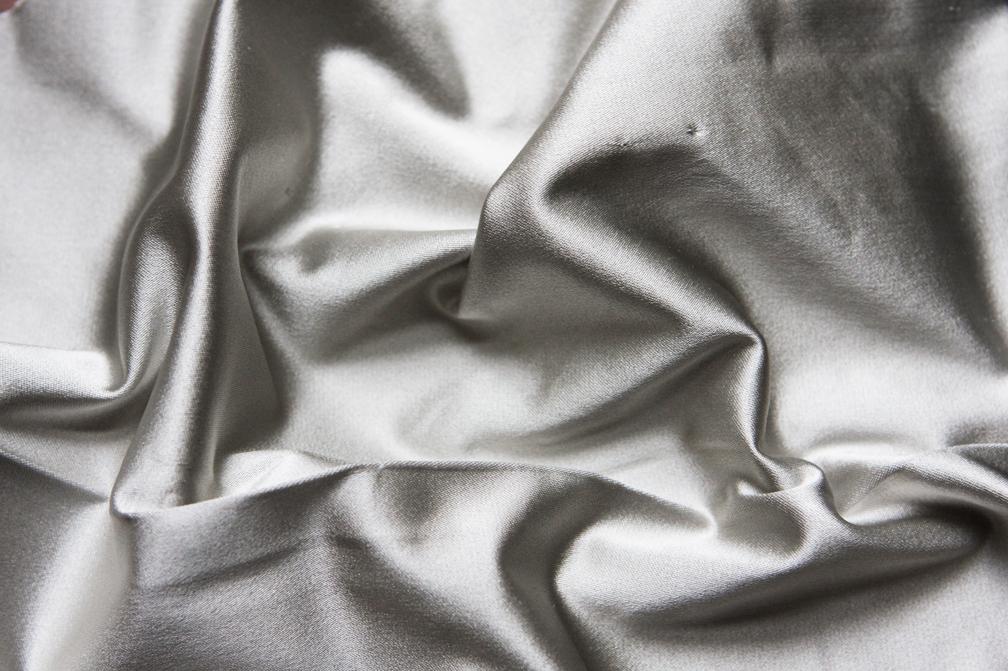 Silk and Rayon Stretch Satin