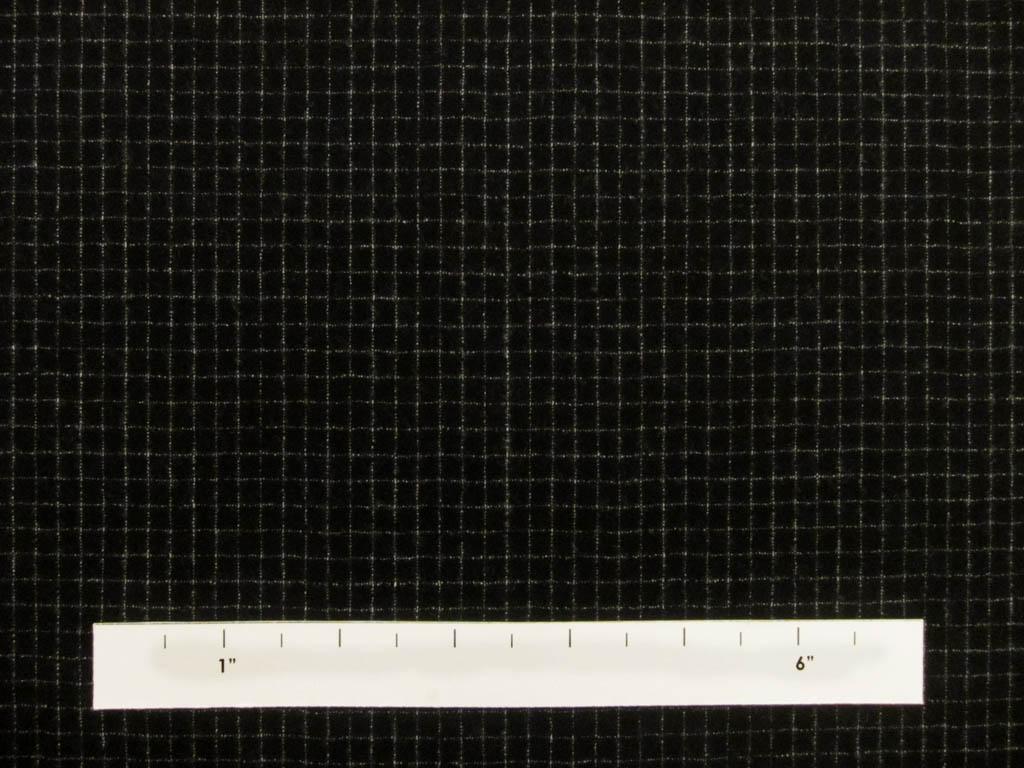 Virgin Wool Lycra Flannel Grid1