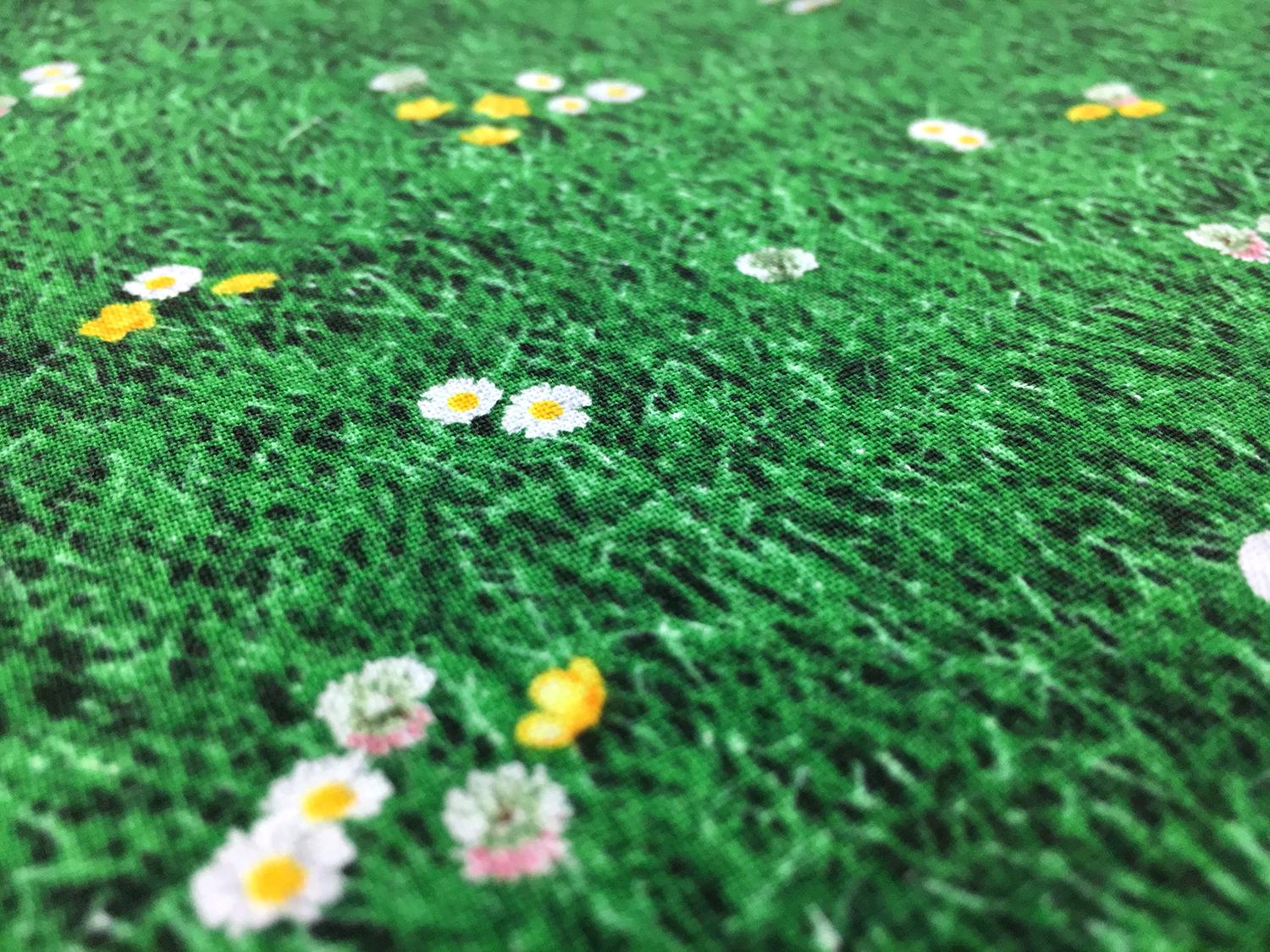 Cotton Broadcloth Print With Grass Landscape 2