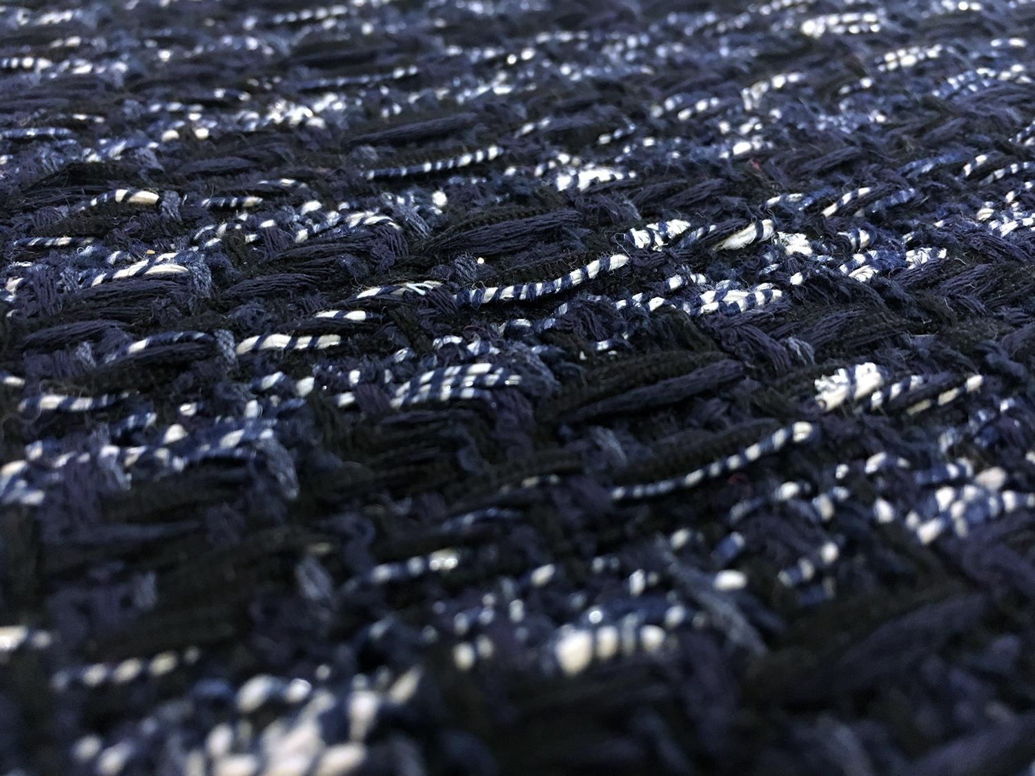 Lesage Cotton Blend Tweed in Navy1