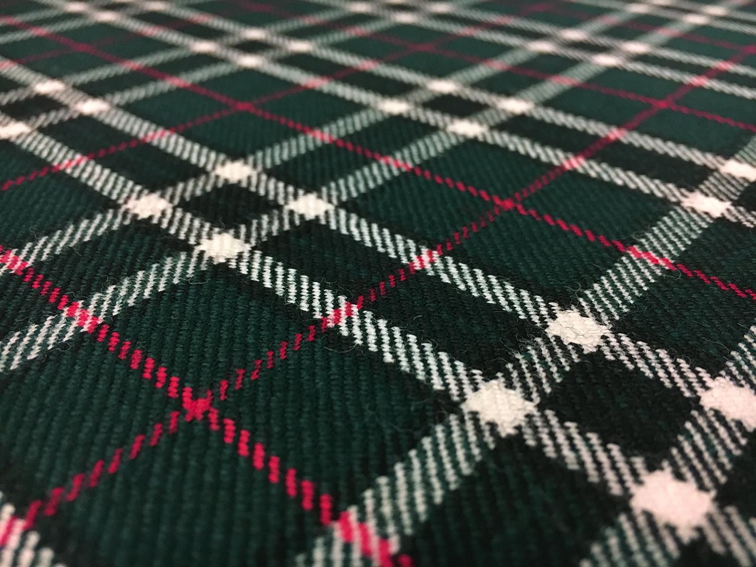 Italian Wool Tartan Plaid in Forest Green3