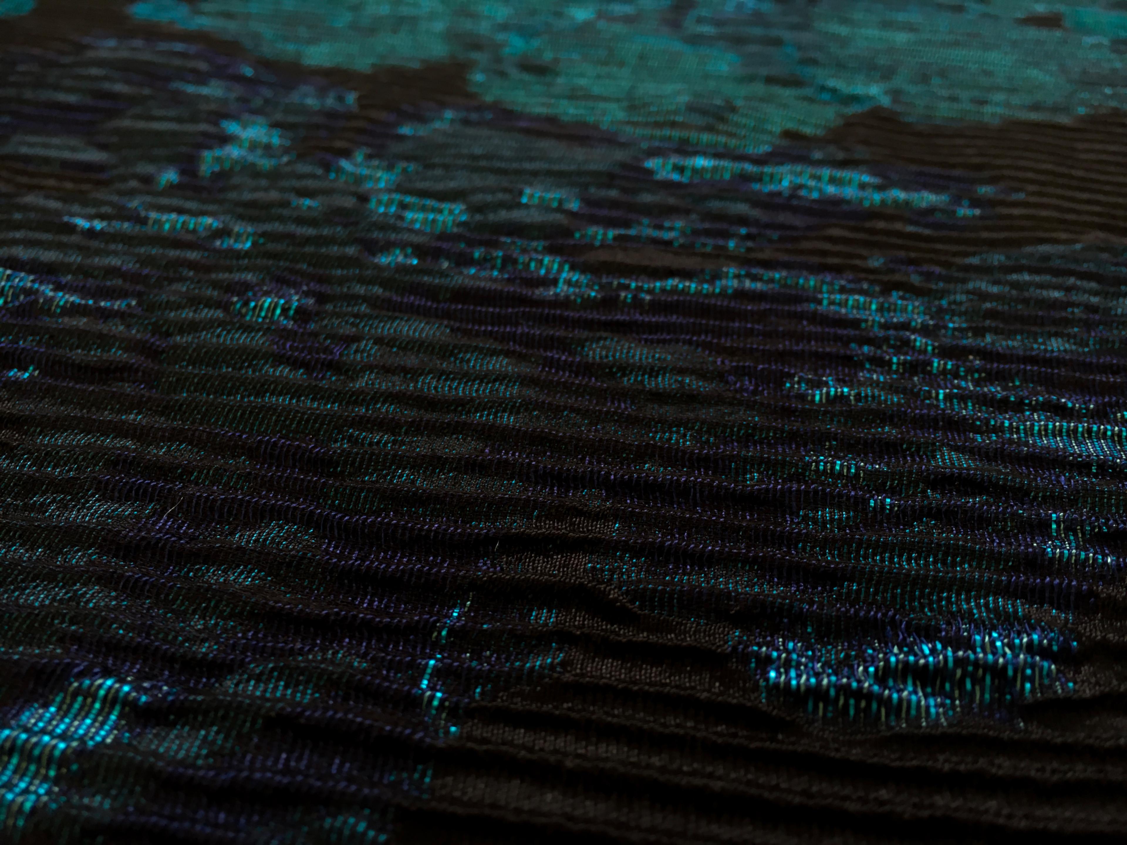 Metallic Matelassé Brocade with Faint Floral Jacquard Patterns2