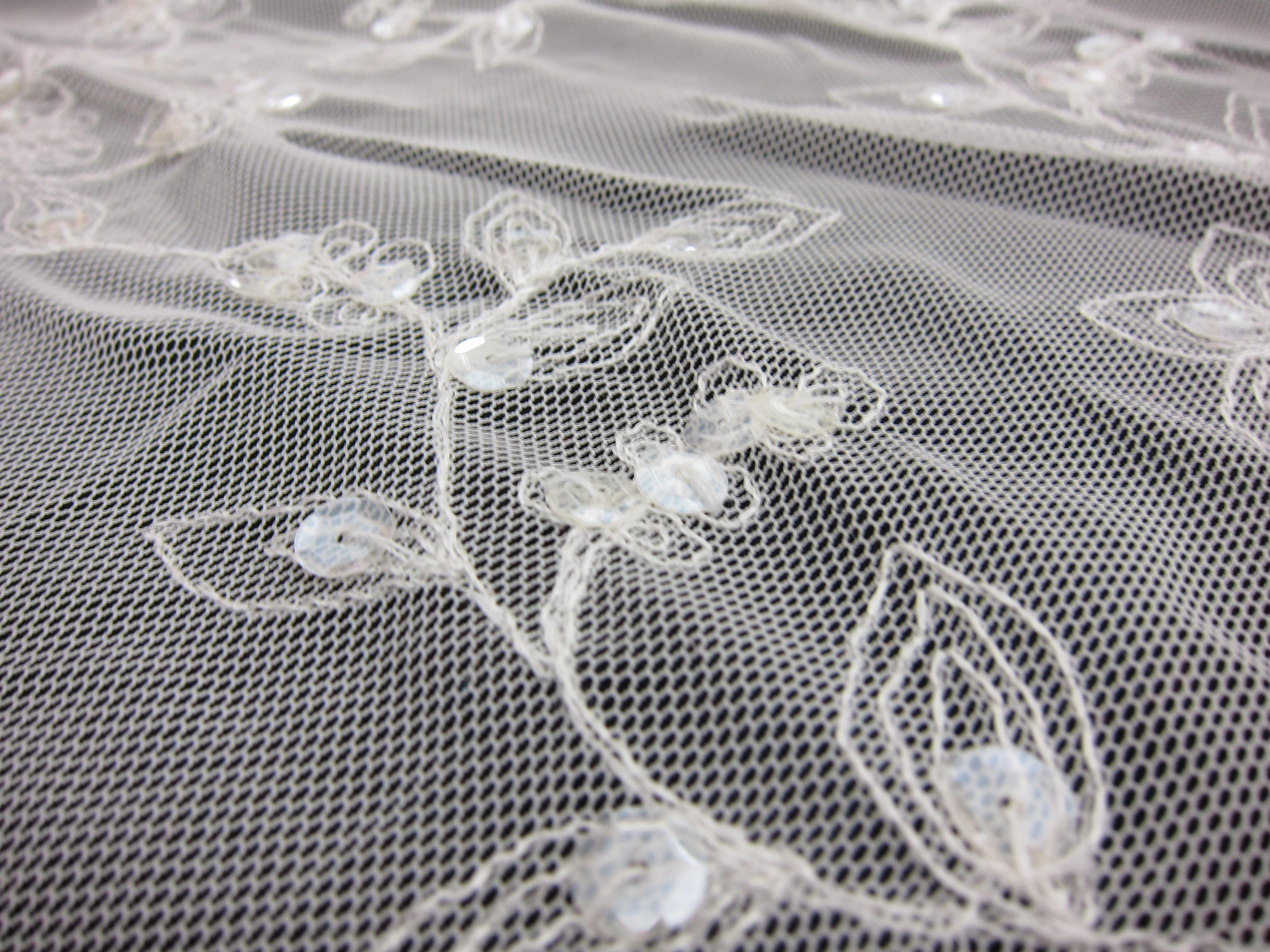 Embroidered Illusion with Hand Sewn Sequins2