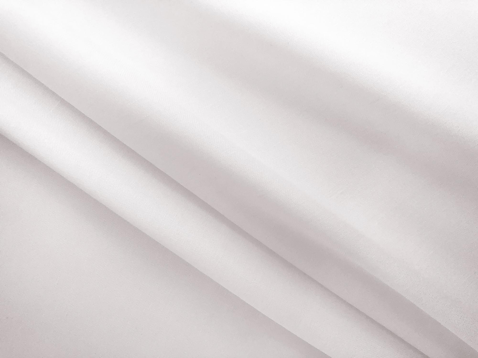 Stretch Linen Rayon Blend in White2