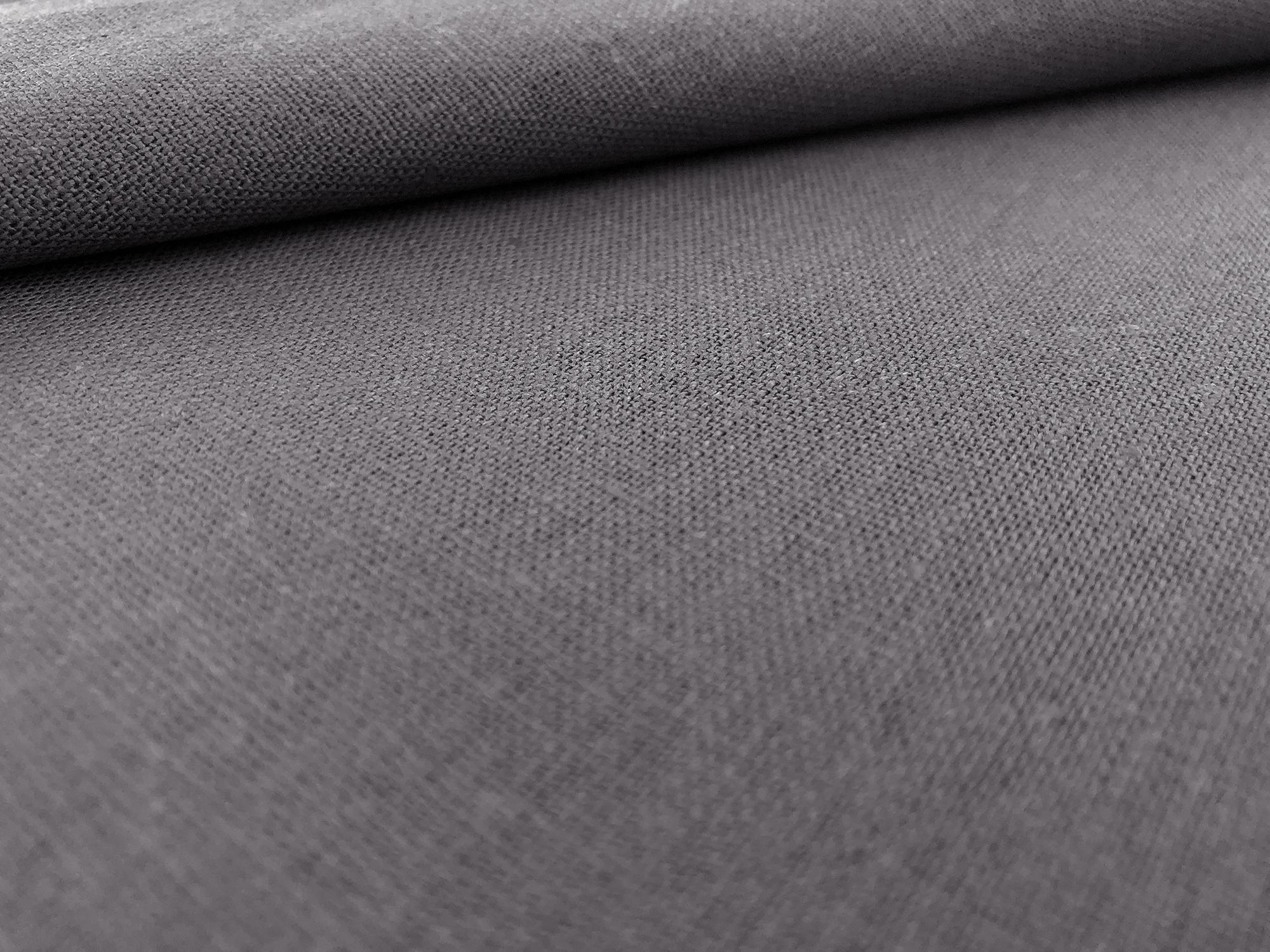 Washed Lightweight Linen Rayon Blend in Charcoal0