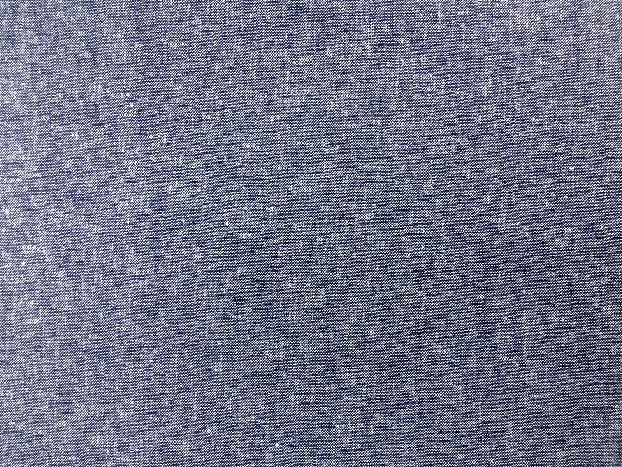 Yarn Dyed Linen Cotton Blend in Denim2