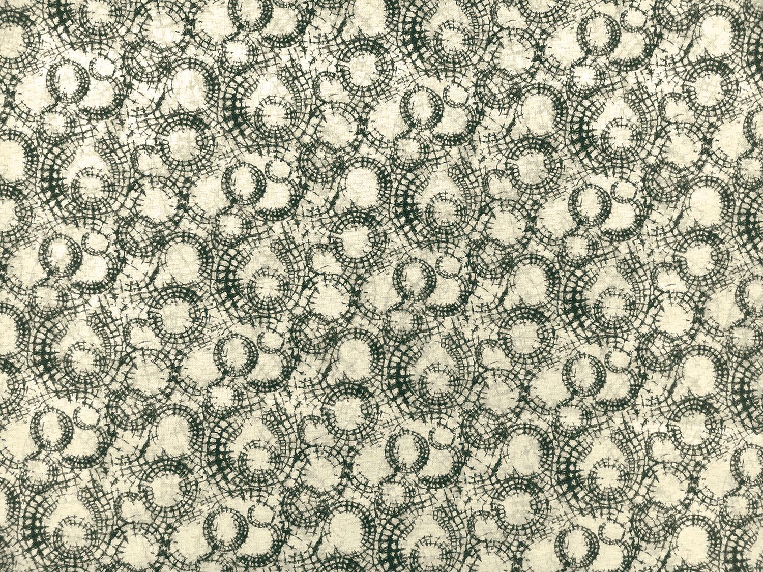 Cotton Broadcloth Print With Spiderwebs Motif0