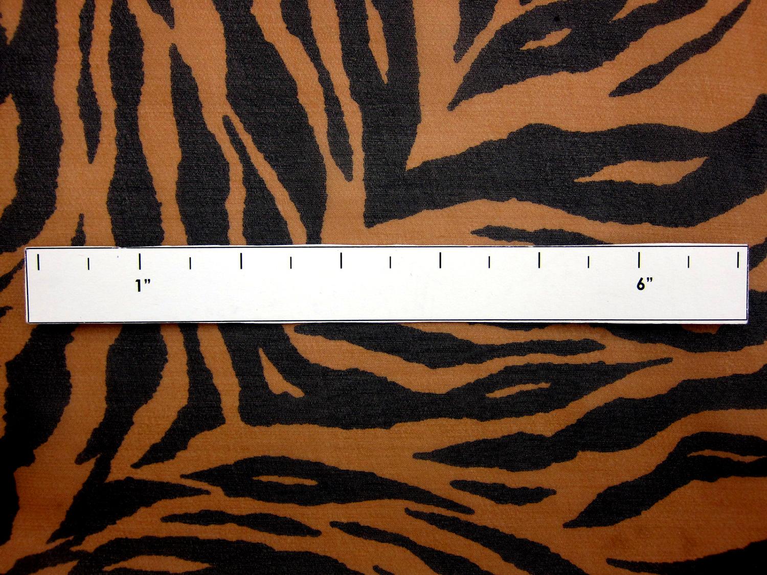 Silk Chiffon in Tiger Print1