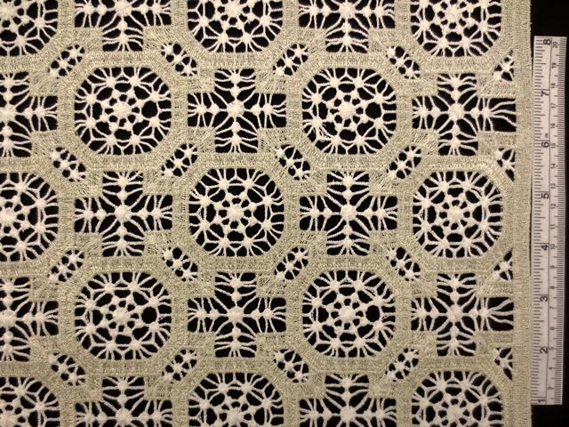 METALLIC GUIPURE LACE