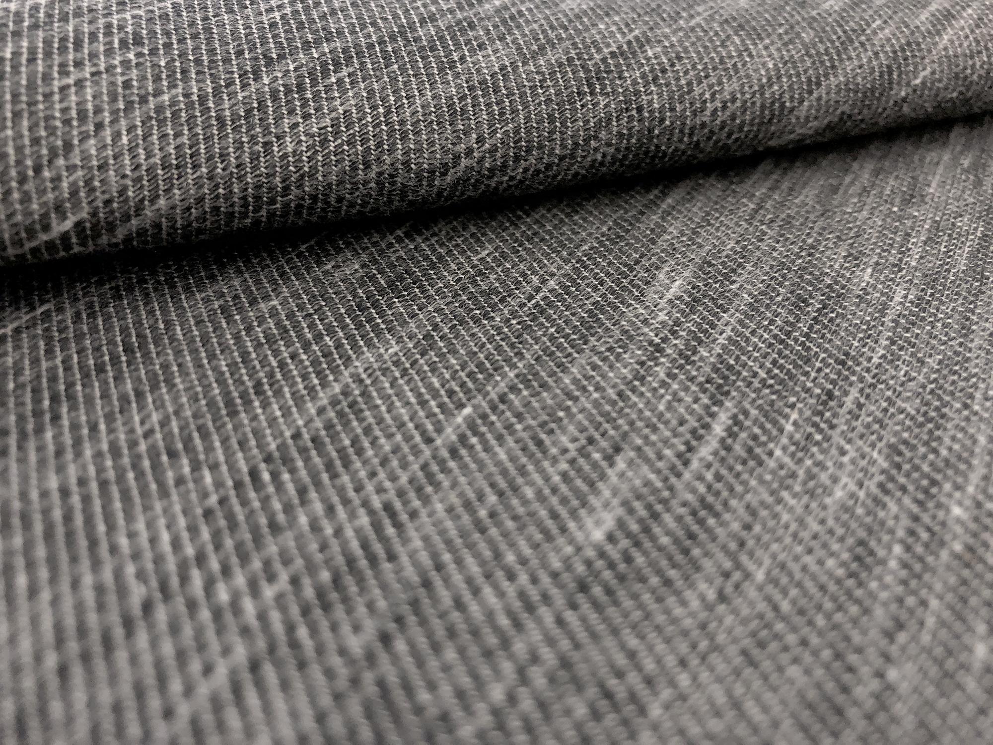 Doubleface Stretch Cotton Twill in Medium Heather Grey4