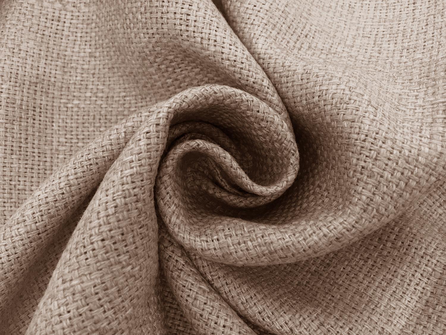 Linen Poly Basketweave in Dark Natural1