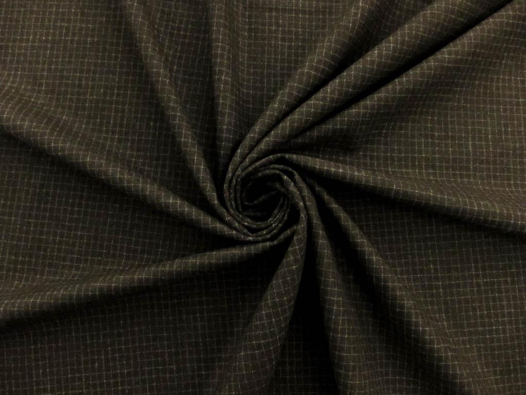 Virgin Wool Lycra Flannel Grid3